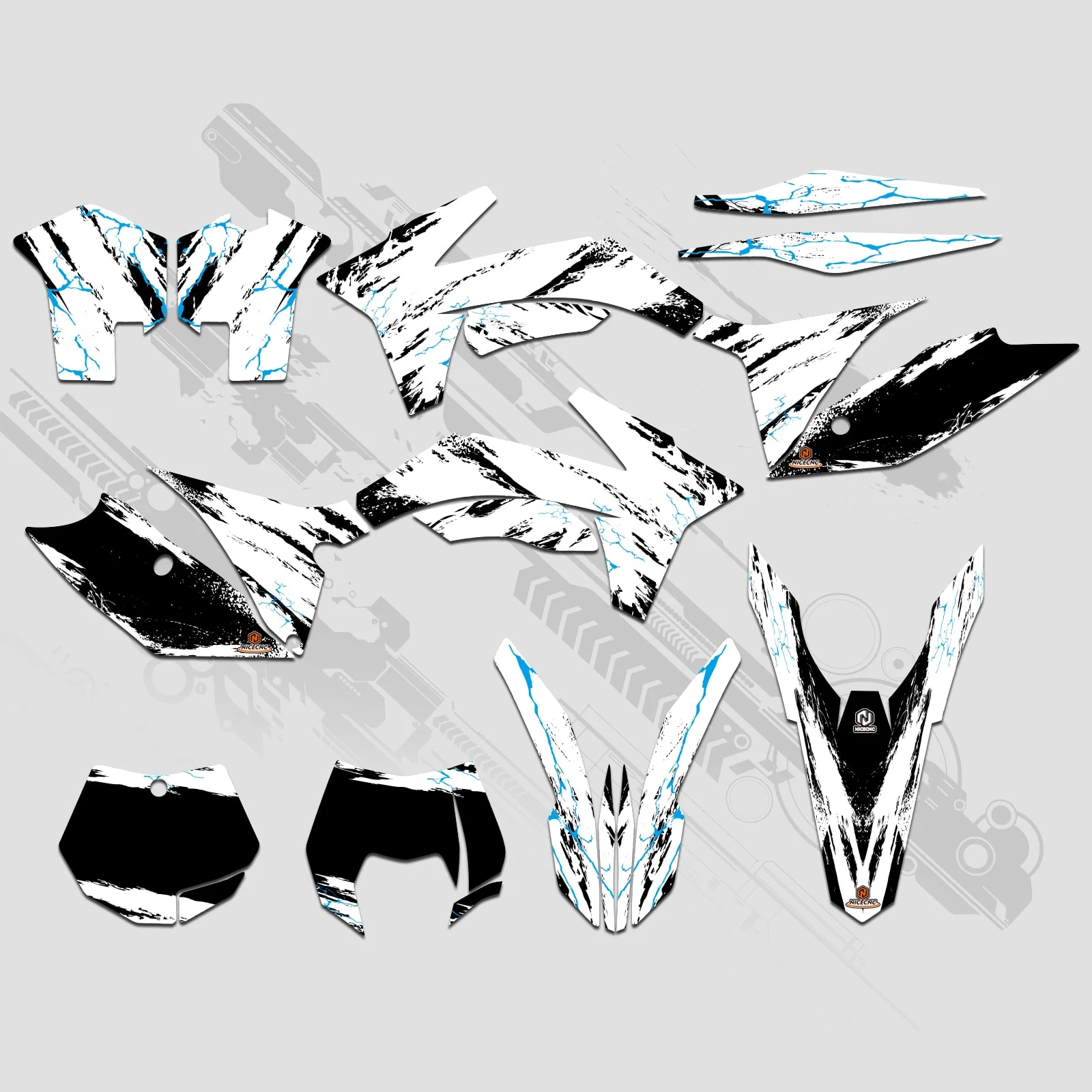 Motorcycle Full Graphics Decals Stickers Set For KTM SX 2011-2012 XCW 2013 - Image 9