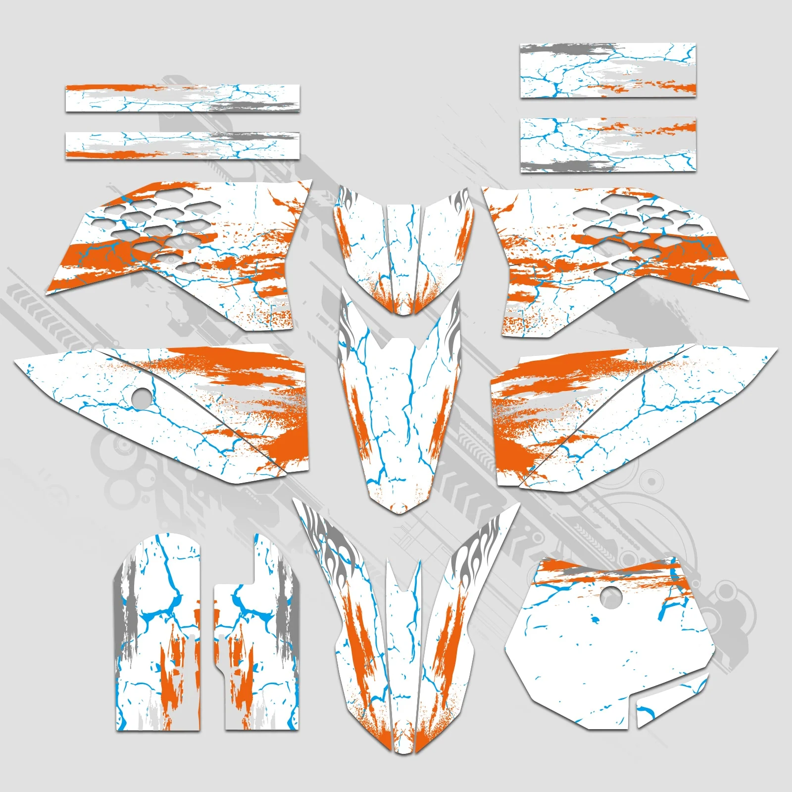 Motorcycle Full Graphics Decals Stickers Set For KTM SX50 2009-2015 - Image 6