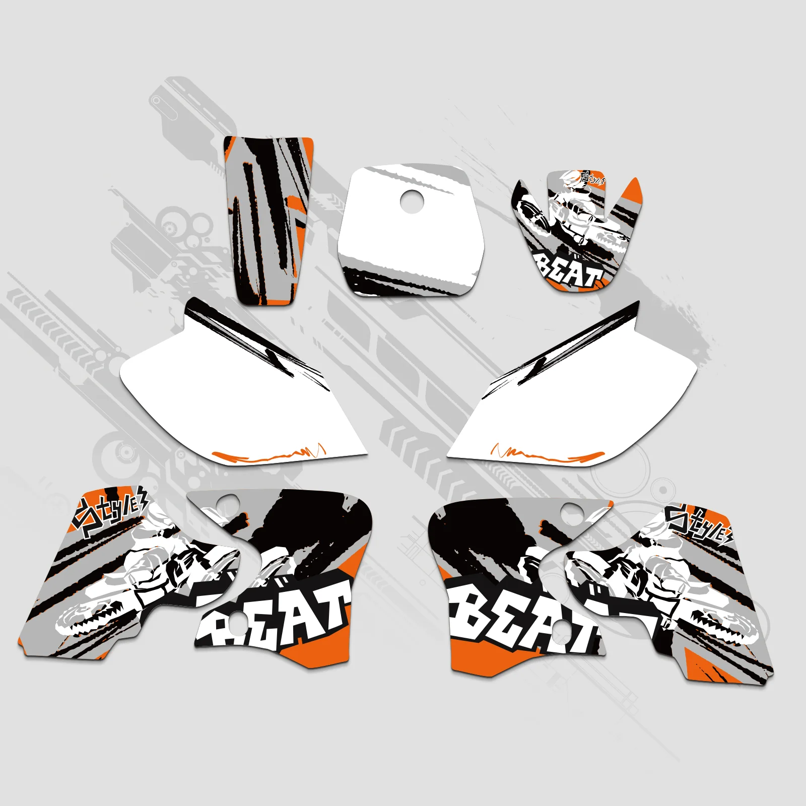 Motorcycle Full Graphics Decals Stickers Set For YAMAHA TTR90 2000-2007 - Image 6