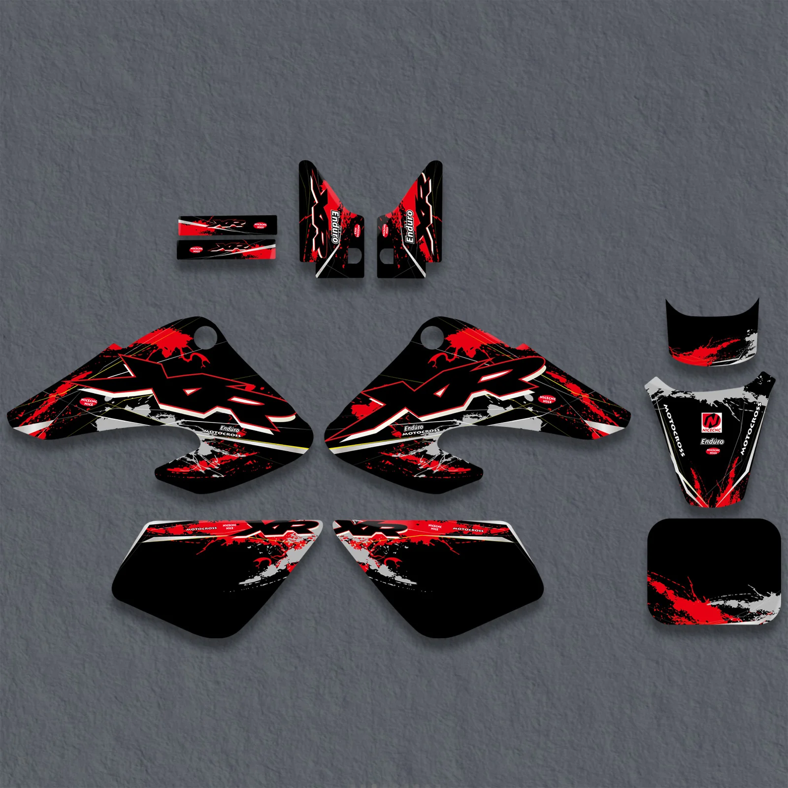 Motorcycle Full Graphics Stickers Decals Kit For HONDA XR50 2000-2003 - Image 2