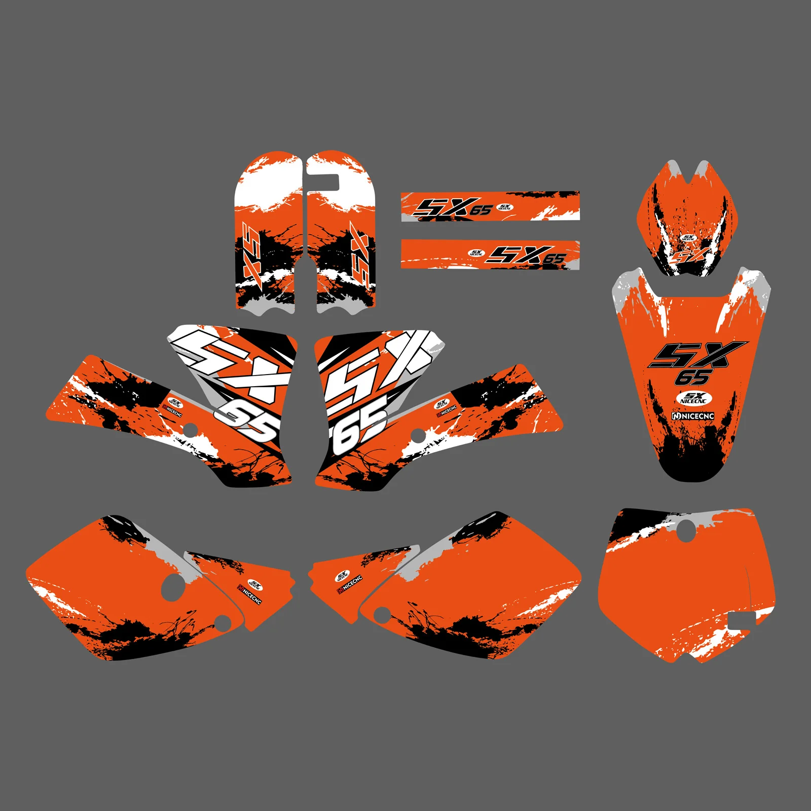 Motorcycle Graphic Decals Protective Stickers For KTM SX65 2002-2008 - Image 2