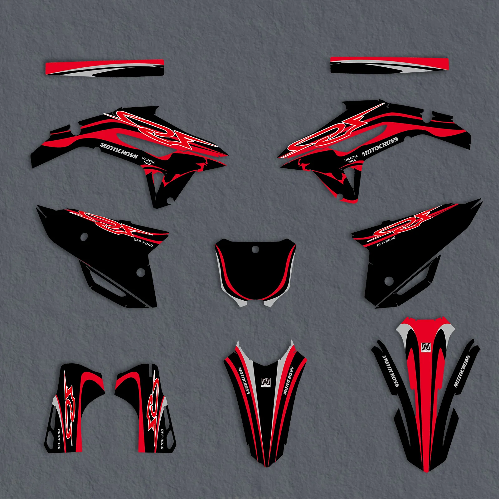 Motorcycle Graphics Decals Stickers For Honda CRF250 2022-2024 - Image 2