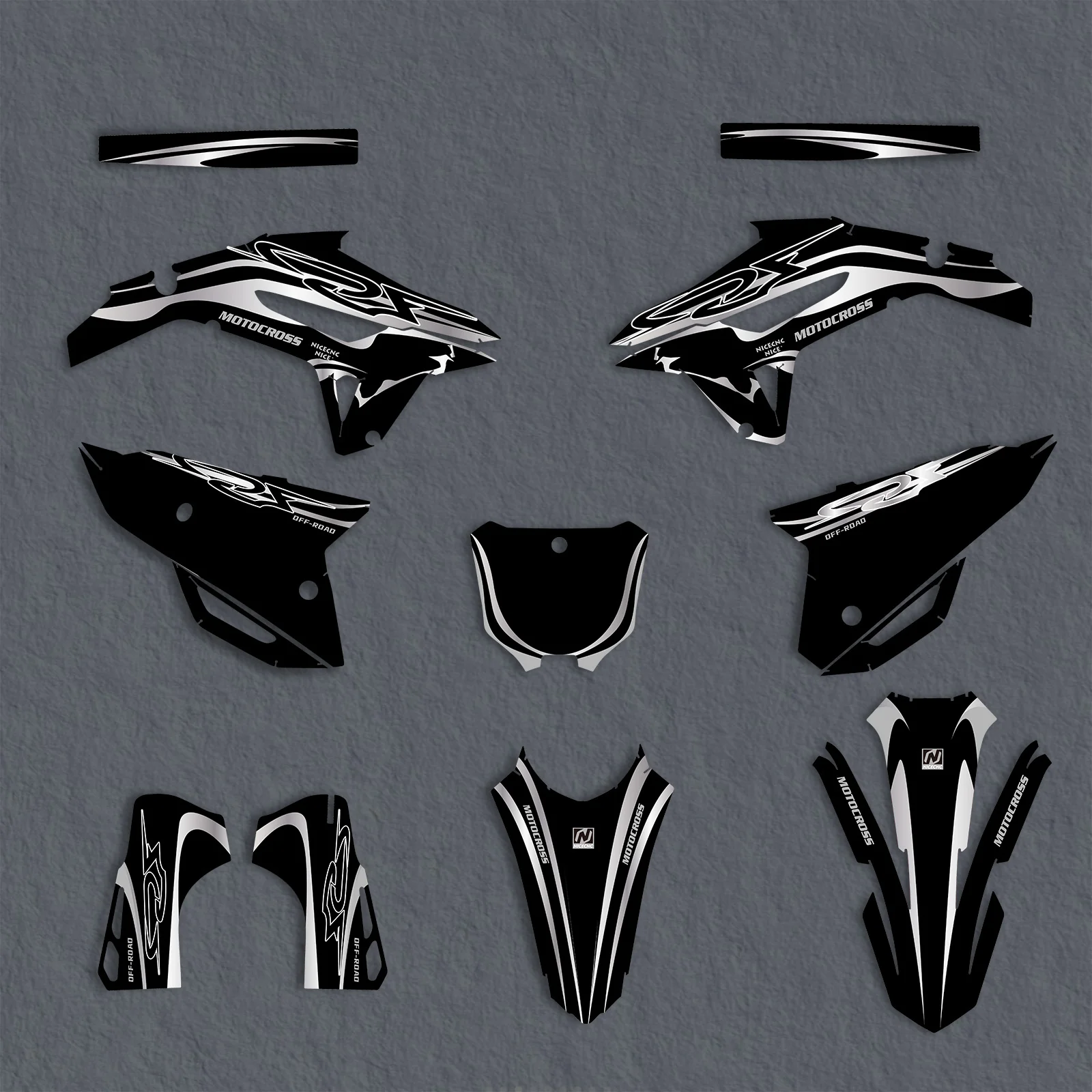 Motorcycle Graphics Decals Stickers For Honda CRF250 2022-2024 - Image 3