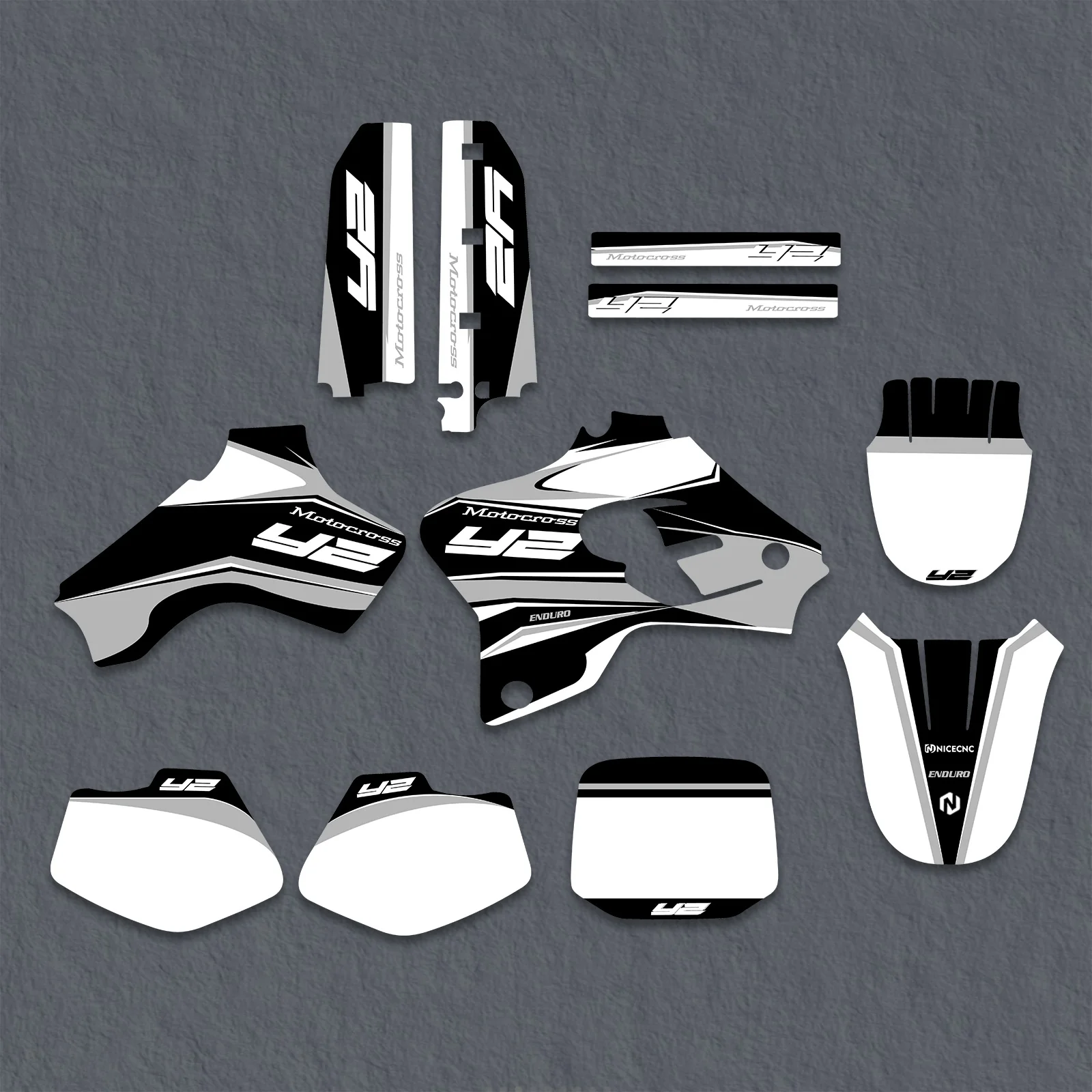 Motorcycle Graphics Decals Stickers Kit For Yamaha YZ80 1993-2001 - Image 2
