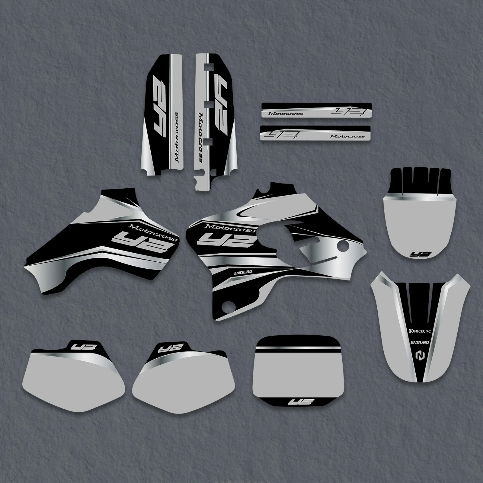 Motorcycle Graphics Decals Stickers Kit For Yamaha YZ80 1993-2001 - Image 3