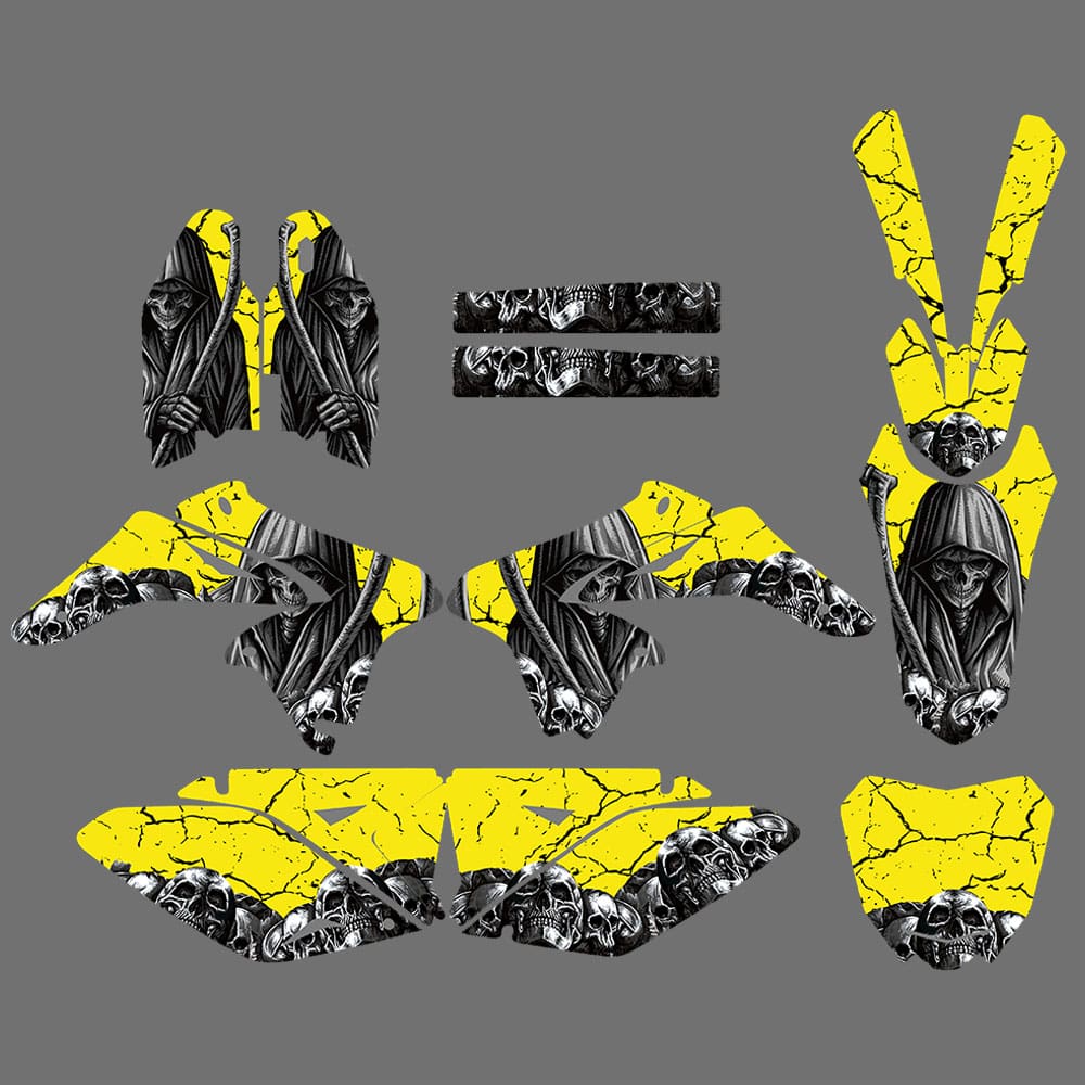 Motorcycle Background Sticker Decal Kits For Suzuki RMZ250 2010-2018 - Image 3