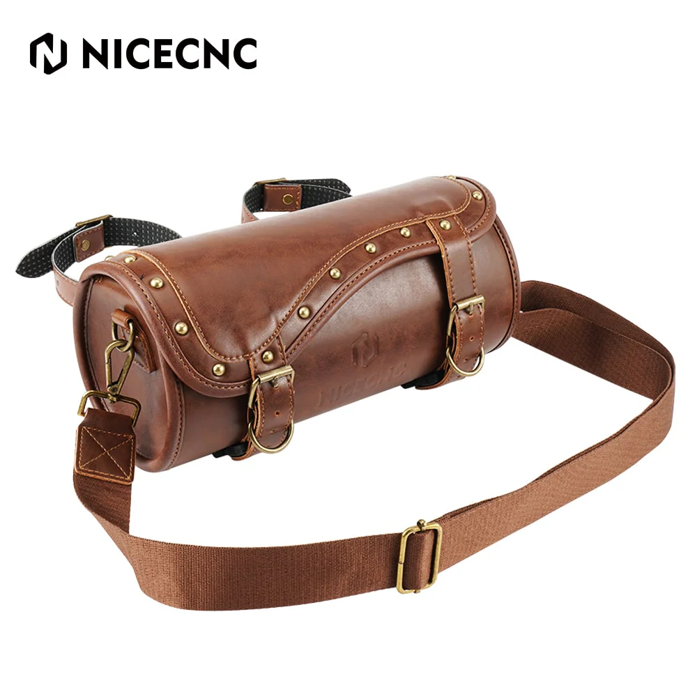 Motorcycle Handlebar Sissy Bar Bag with Shoulder Strap for BMW/ Harley Davidson/ Kawasaki - Image 10