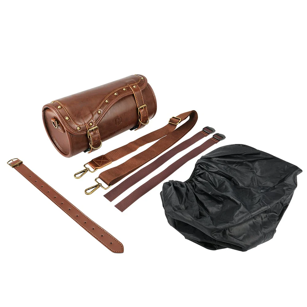Motorcycle Handlebar Sissy Bar Bag with Shoulder Strap for BMW/ Harley Davidson/ Kawasaki - Image 14