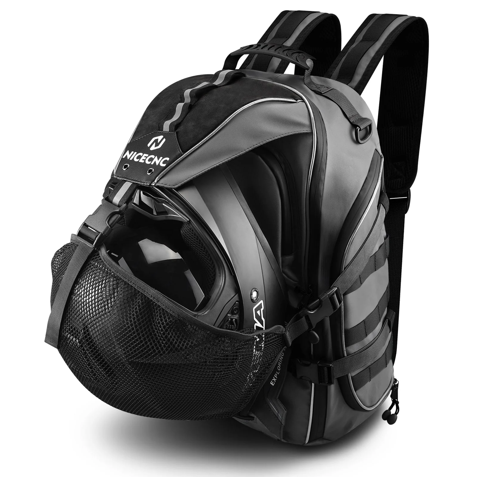 Motorcycle Helmet Bag Upgrade 35L with Shoe Compartment Hiking - Image 11