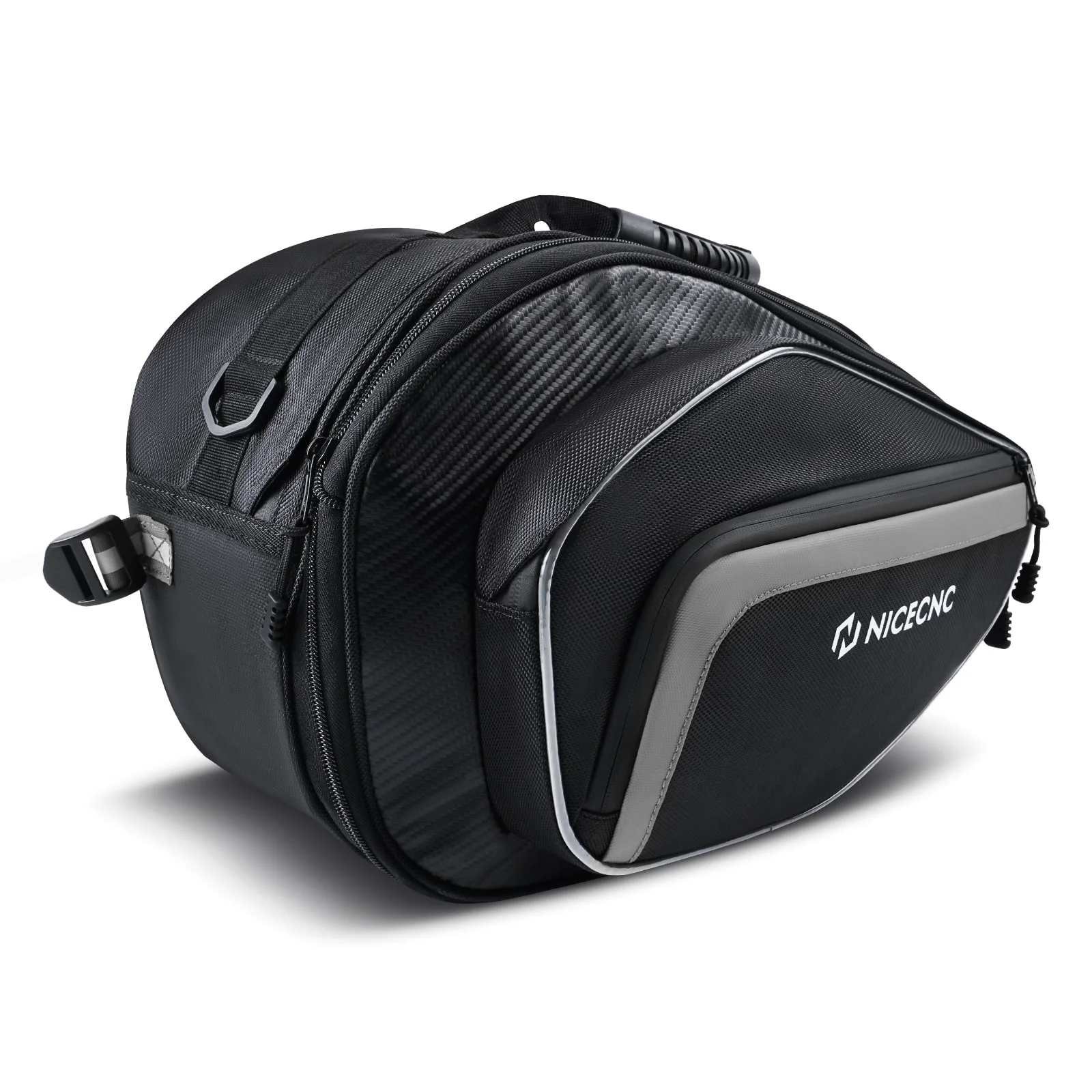Universal Pair Motorcycle Saddle bags 50L Travel Tank Luggage Bag Quick Detach - Image 9