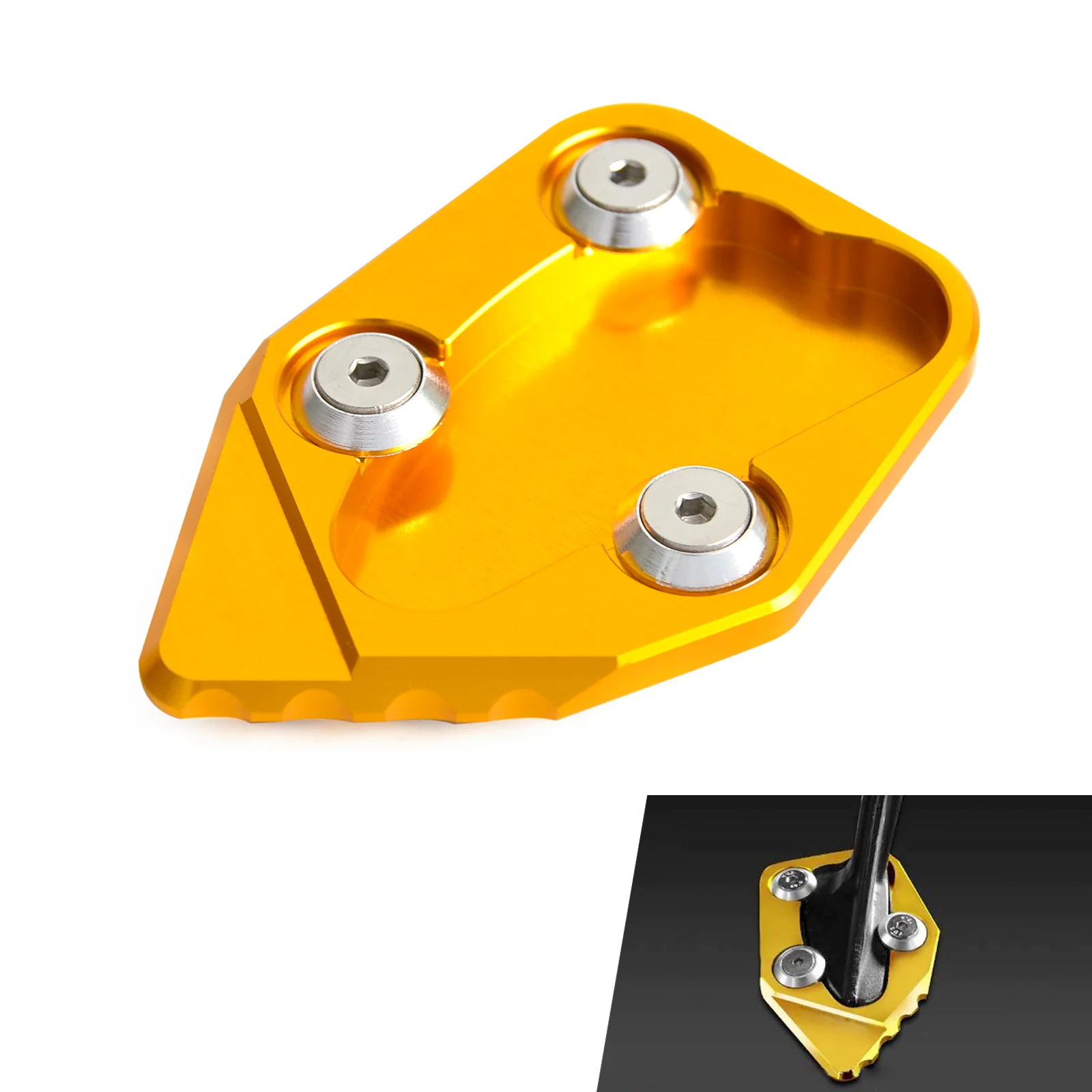Motorcycle Side Kickstand Stand Extension Plate For Honda CBR1000RR 2008-2016 - Image 2