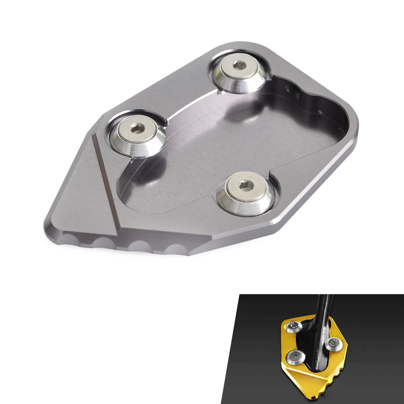 Motorcycle Side Kickstand Stand Extension Plate For Honda CBR1000RR 2008-2016 - Image 3