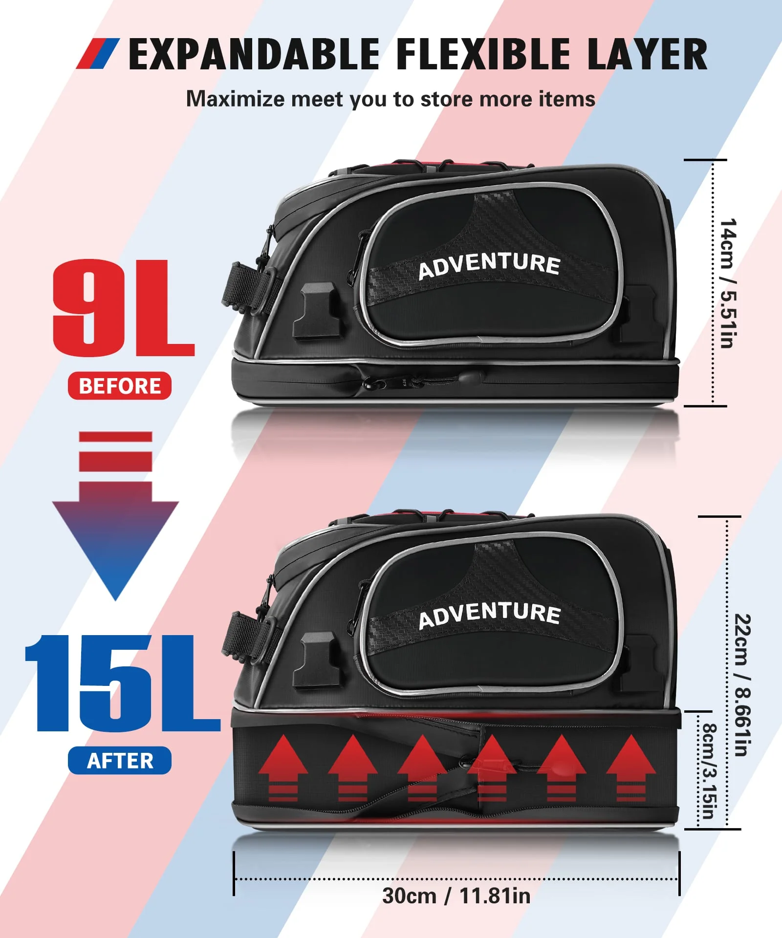 Motorcycle PVC Tail Bag For BMW R1200GS R1250GS ADV/LC F750GS F850GS ADV - Image 9