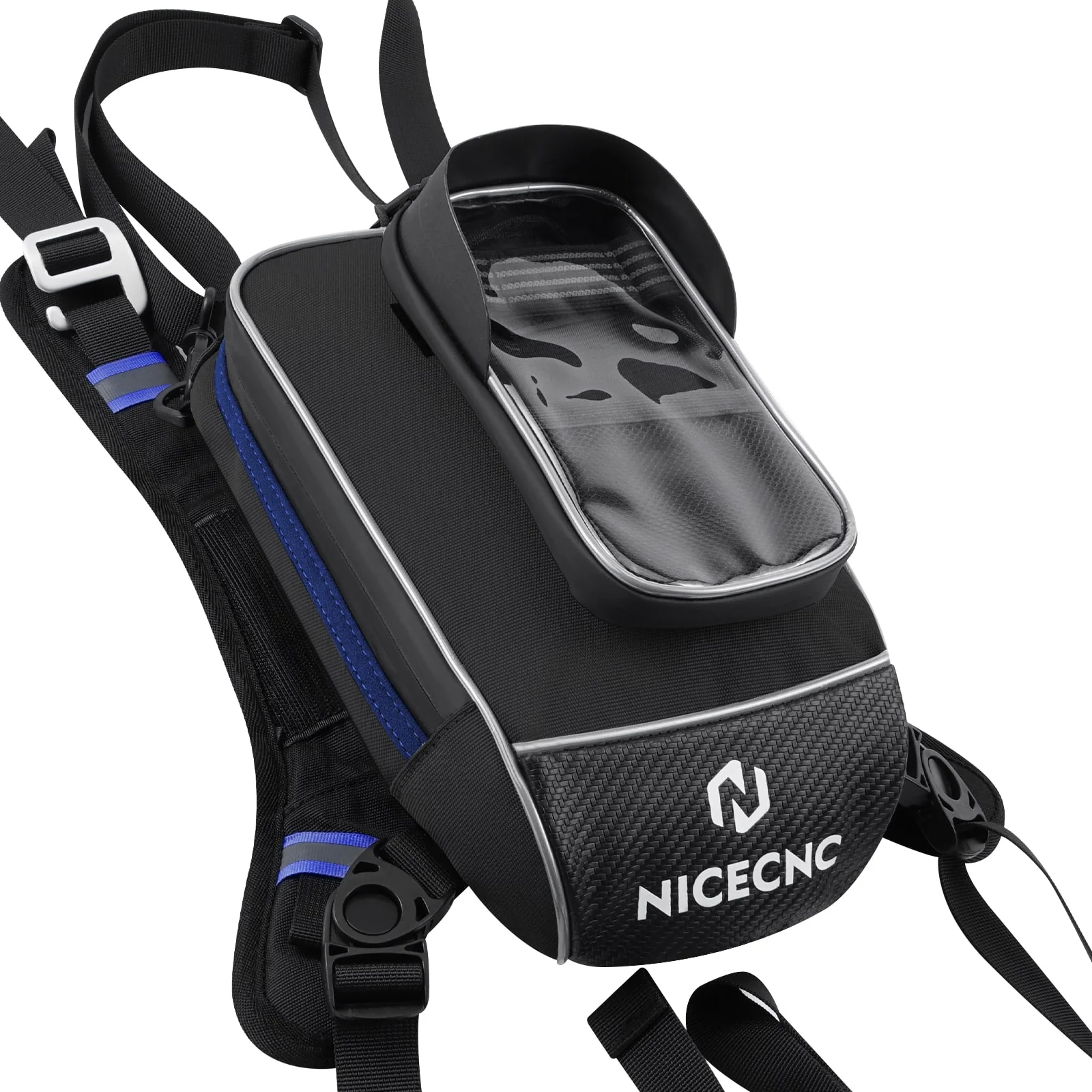 Motorcycle Tank Bag Magnetic Motorbike Oil Fuel Bag Touchscreen - Image 3