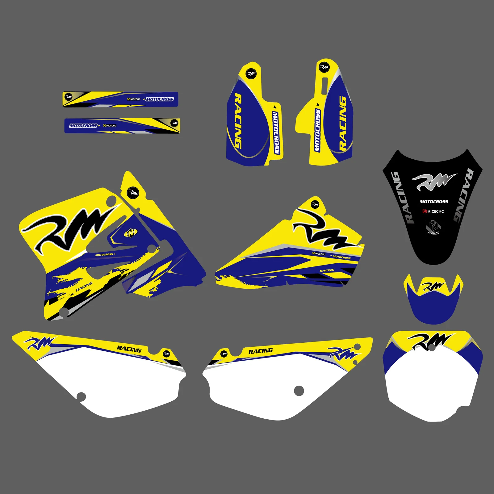 Motorcycle Team Decals Stickers Full Graphic Kit For SUZUKI RM80/RM85 2005-2018 - Image 3