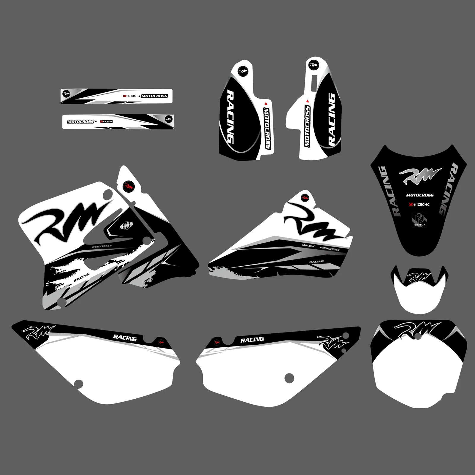 Motorcycle Team Decals Stickers Full Graphic Kit For SUZUKI RM80/RM85 2005-2018 - Image 4