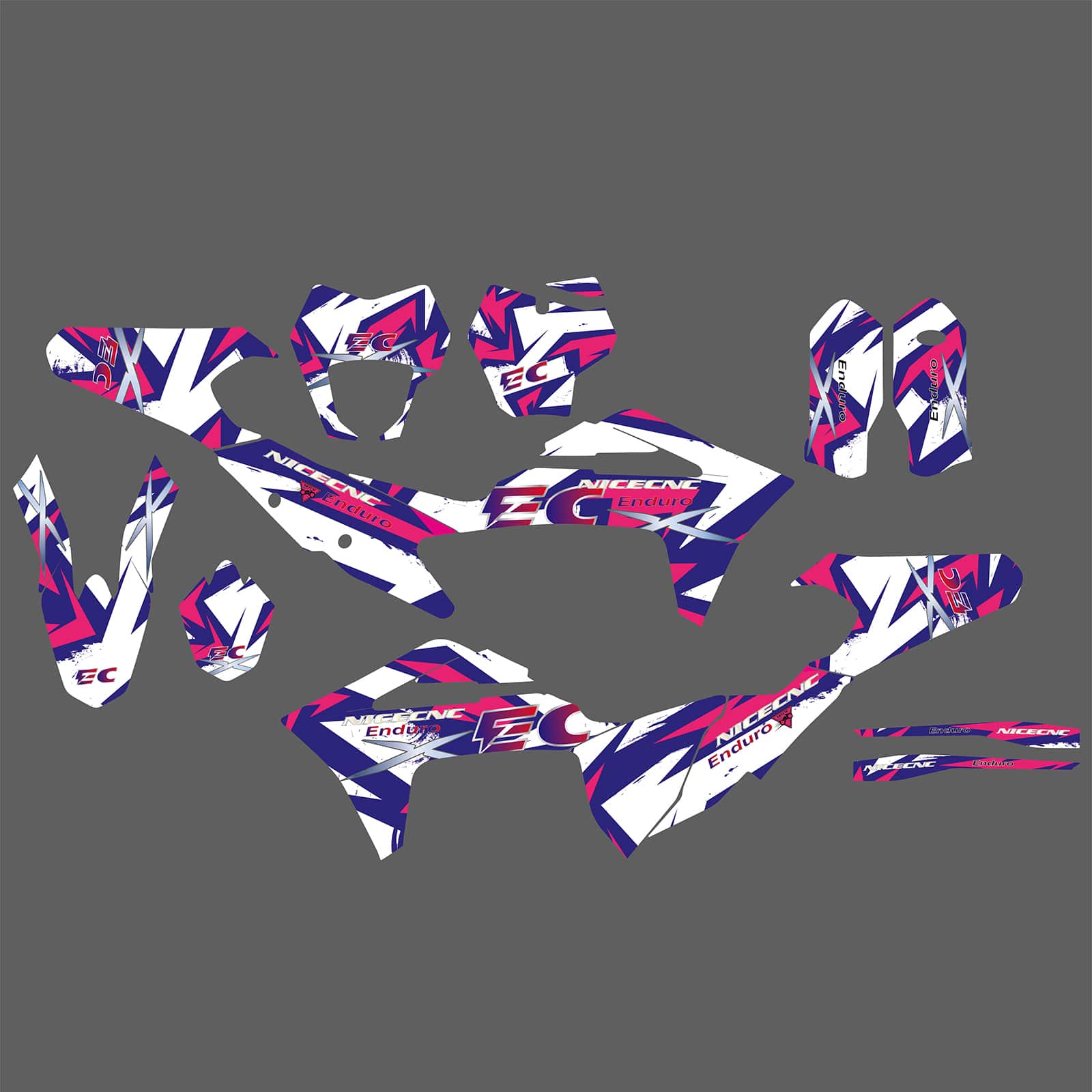 Motorcycle Team Full Graphics Background Sticker Decal Kits For GAS GAS EC Enduro 2021-2023 - Image 3
