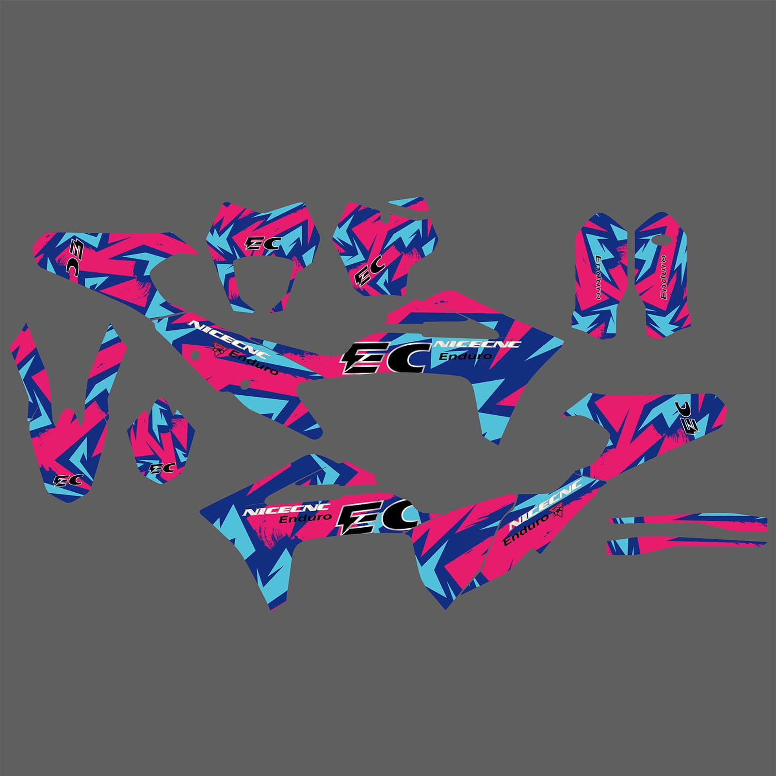 Motorcycle Team Full Graphics Background Sticker Decal Kits For GAS GAS EC Enduro 2021-2023 - Image 4