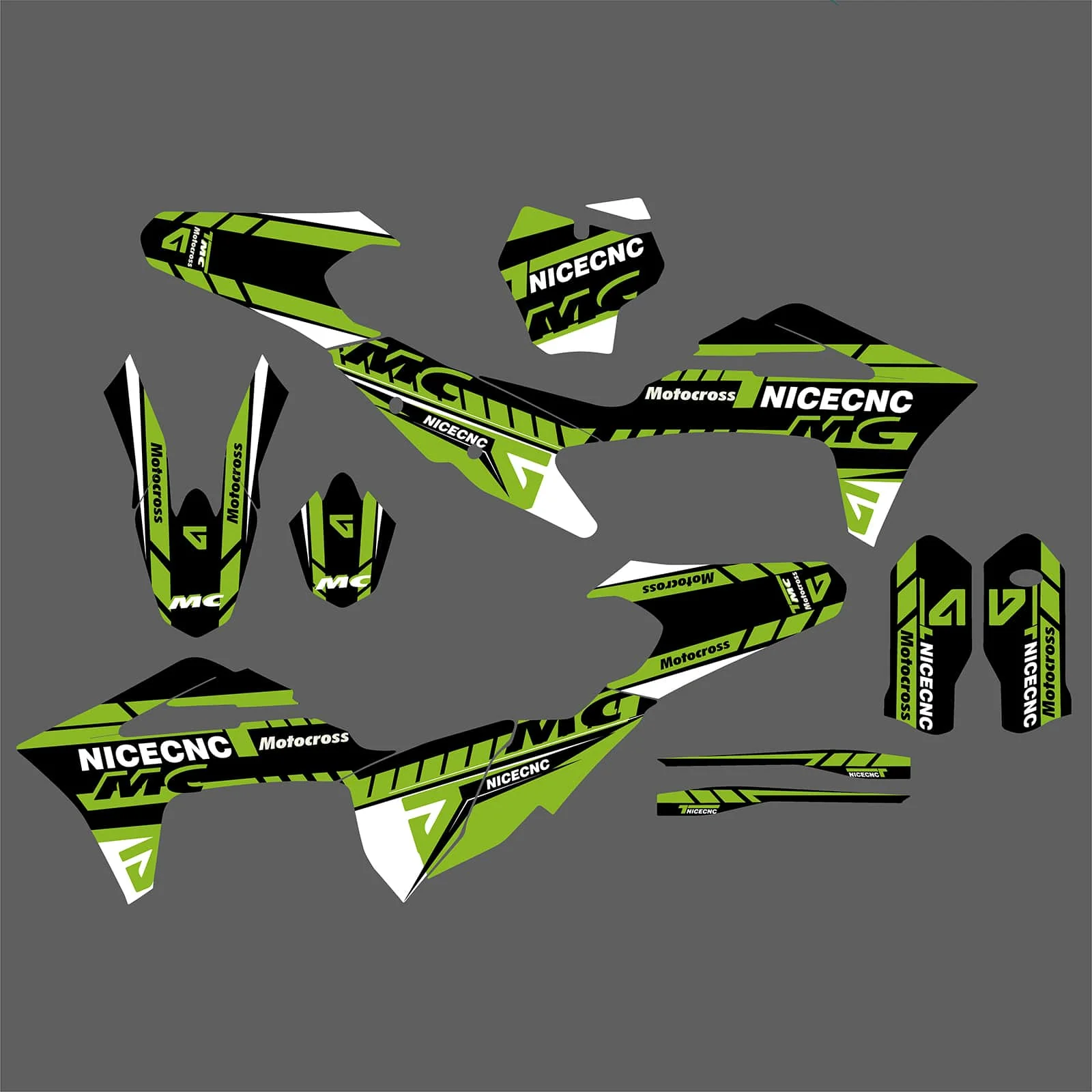 Motorcycle Team Full Graphics Background Sticker Decal Kits For GAS GAS MC Motocross 2021-2023 - Image 2