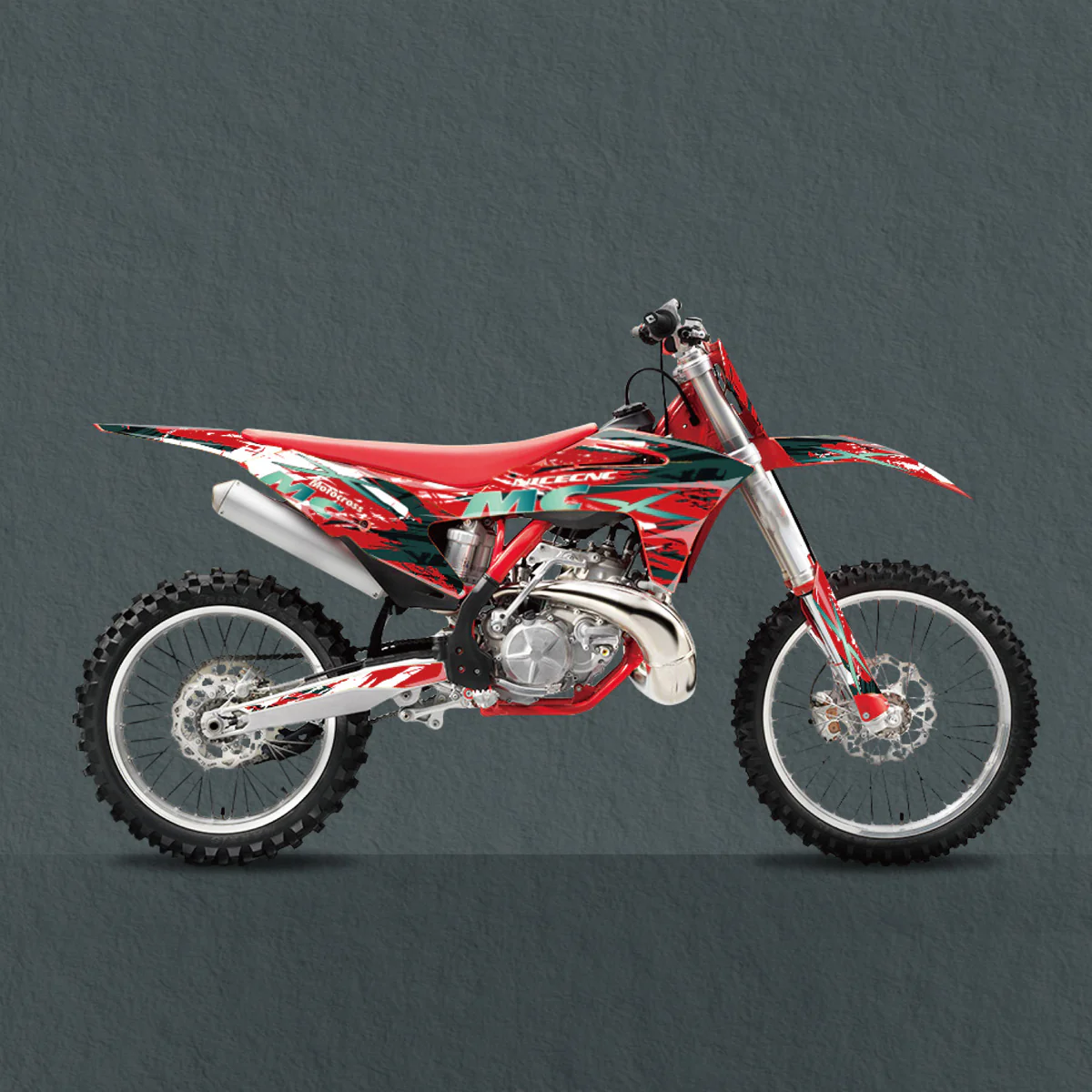 Motorcycle Team Full Graphics Background Sticker Decal Kits For GAS GAS MC Motocross All Models 2021-2023 - Image 2