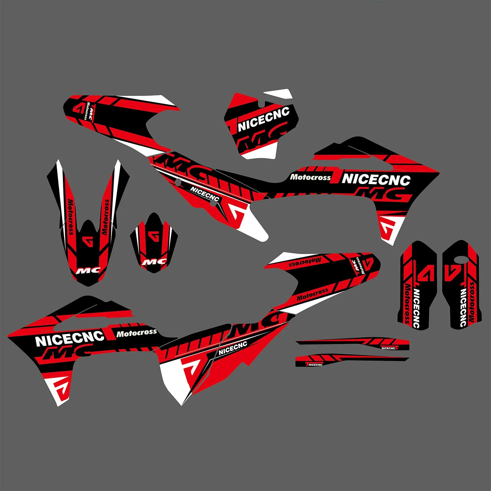 Motorcycle Team Full Graphics Background Sticker Decal Kits For GAS GAS MC Motocross All Models 2021-2023 - Image 3