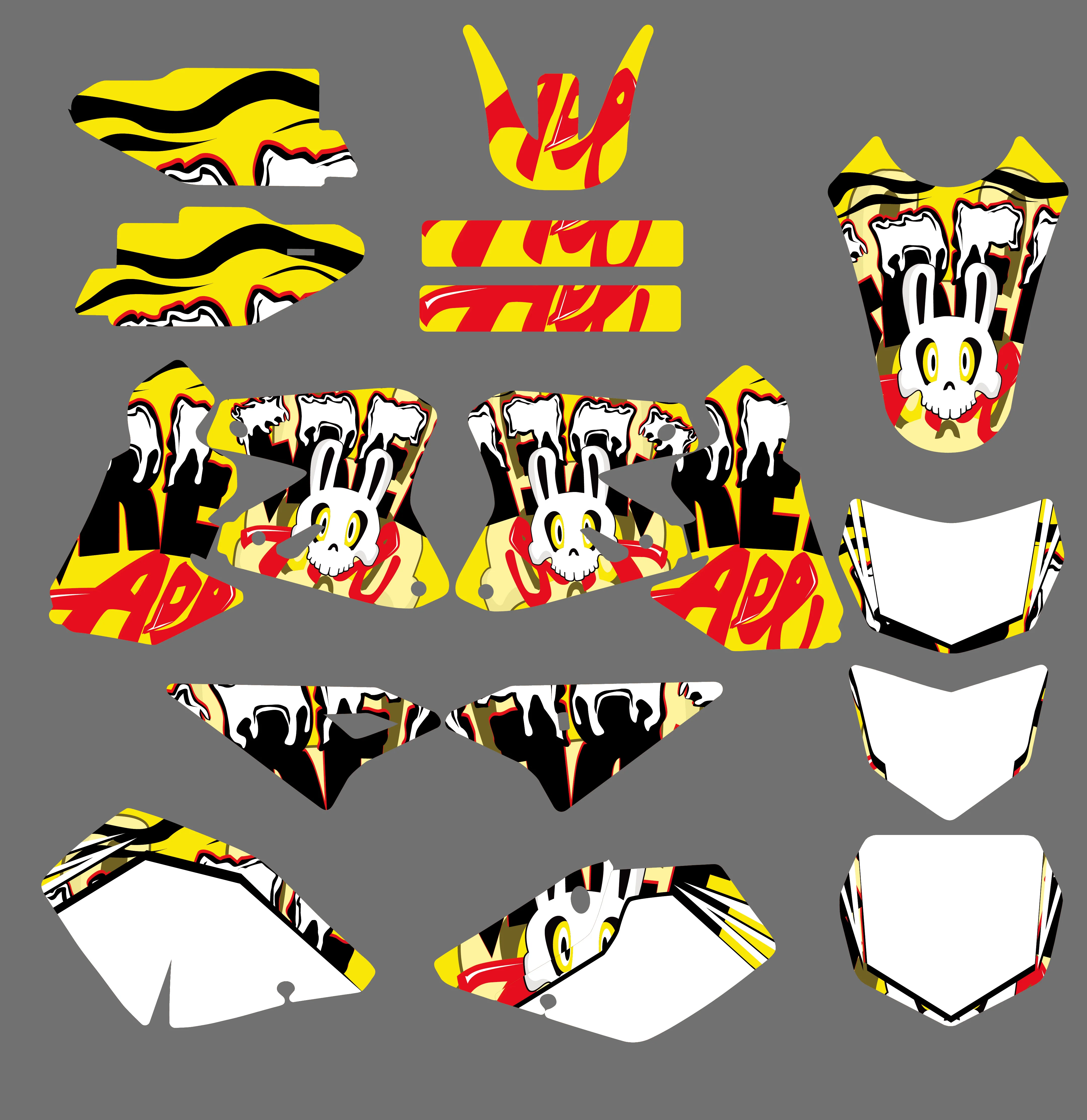 Motorcycle Team Graphic Decals Sticker Kit For Suzuki DRZ400 2000-2020 - Image 2