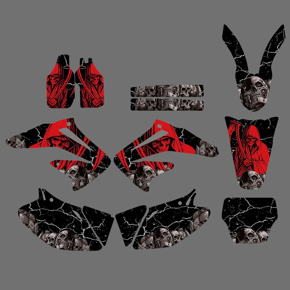 Motorcycle Team Graphics Background Sticker for Honda CRF450/R 02-04 - Image 2