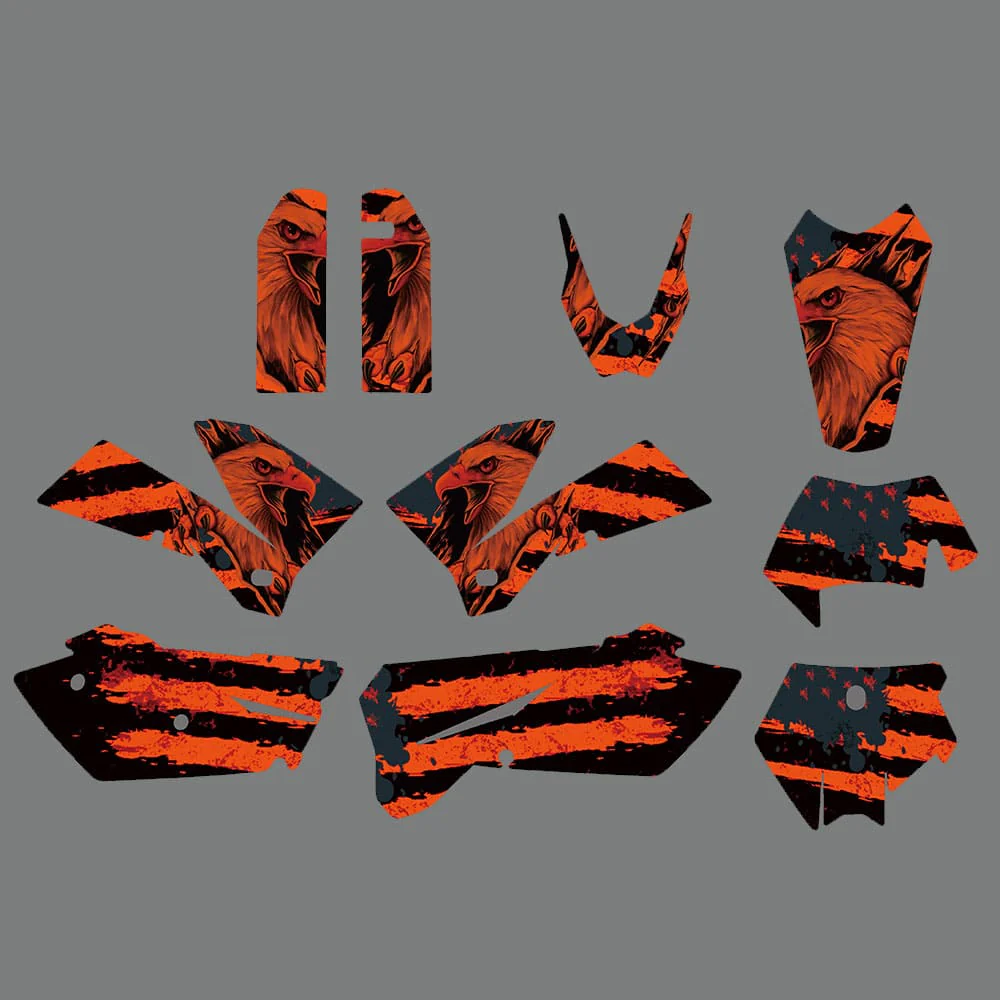 Motorcycle Team Graphics Bike Sticker For KTM EXC 2005-2007 - Image 4