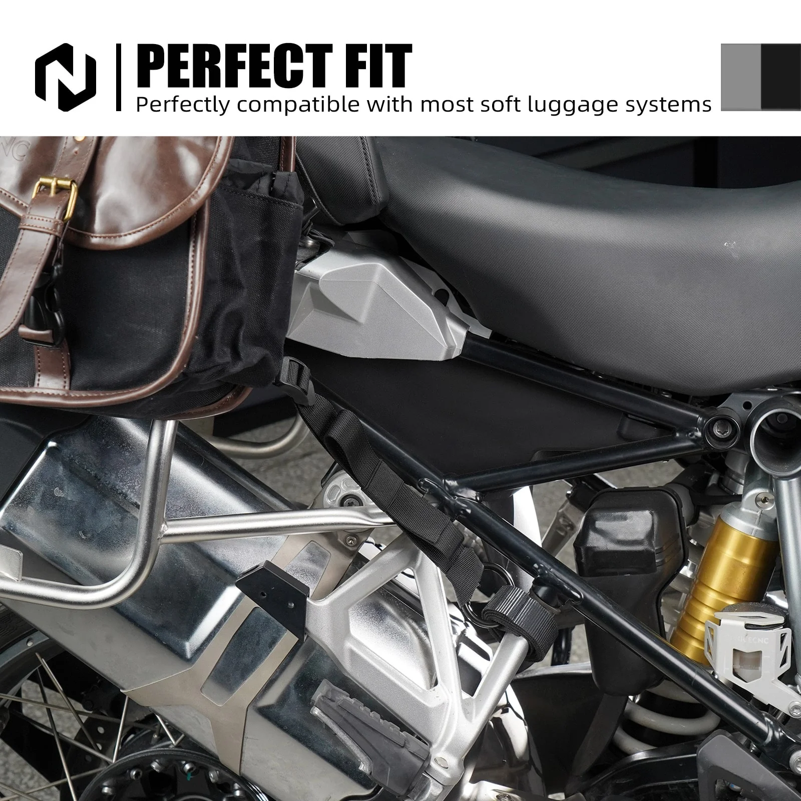 Motorcycle Universal Off-Road Soft Bag Tie Down Straps Retention Rings - Image 13