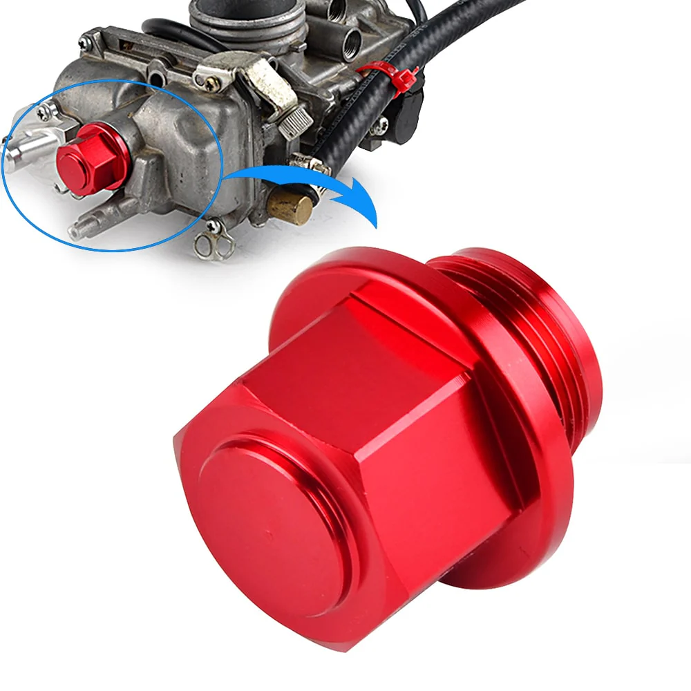 MX Carburetor Sump Drain Bolt Plug Cap & O-ring - Image 2
