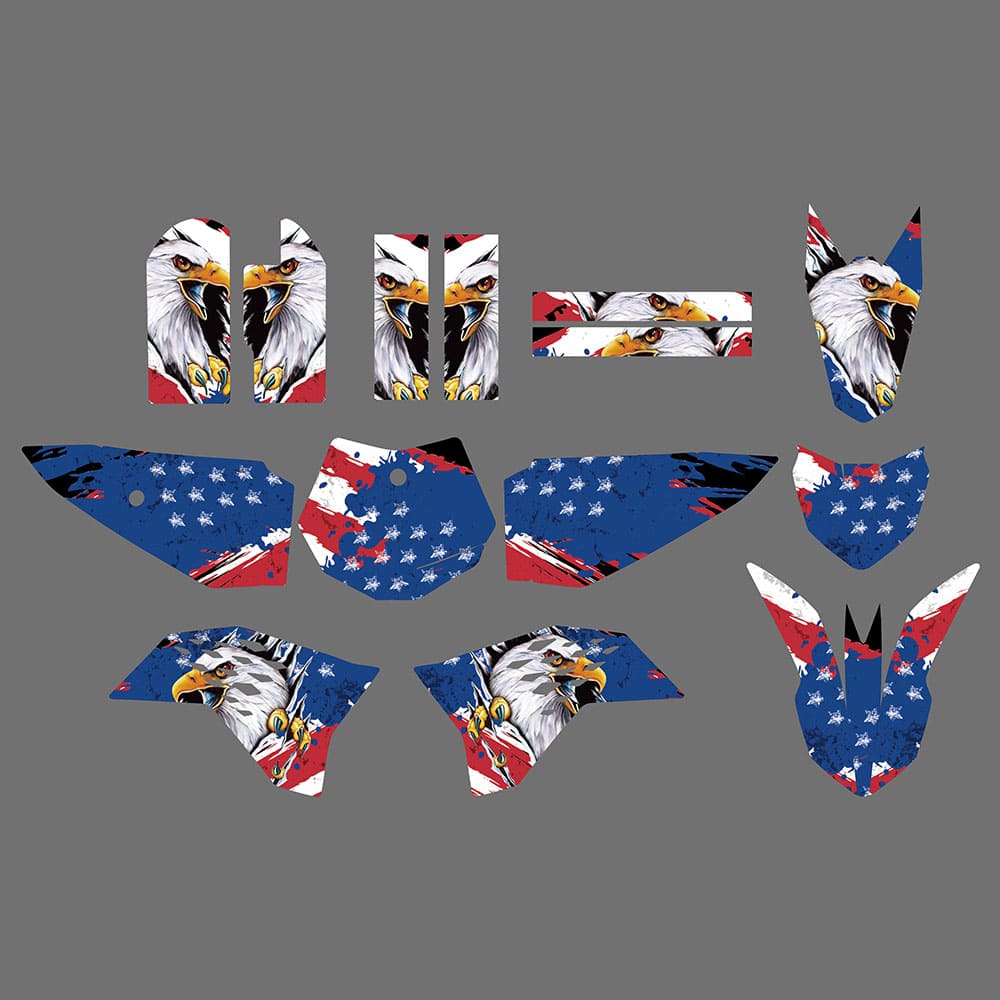 New Style Graphics & Backgrounds Stickers Kits For KTM SX65 2009-2015 - Image 2