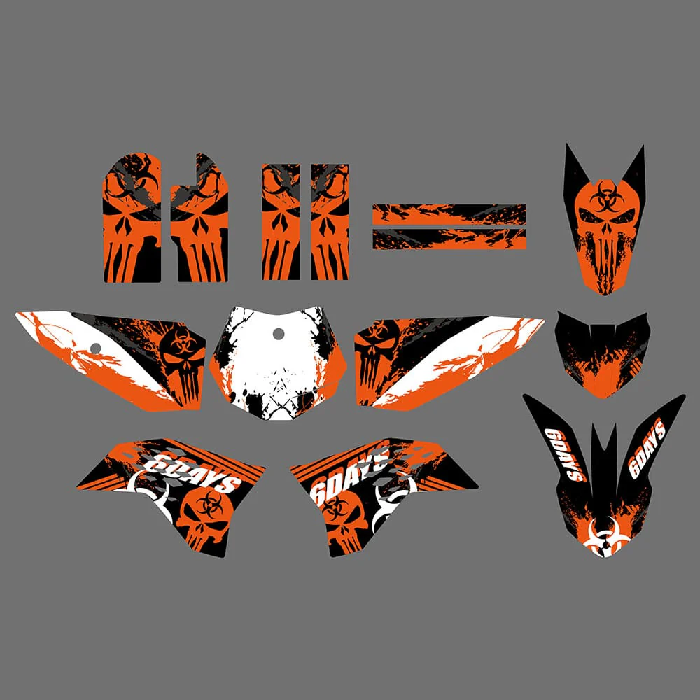 New Style Graphics & Backgrounds Stickers Kits For KTM SX65 2009-2015 - Image 3