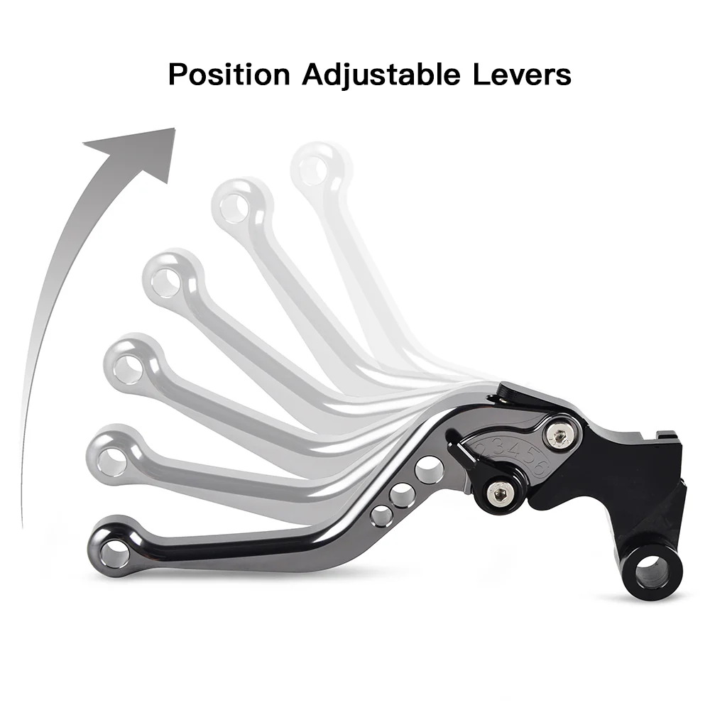 Adjustable Short Brake Clutch Levers For Honda CBR900RR VTX1300 CBR600 - Image 3