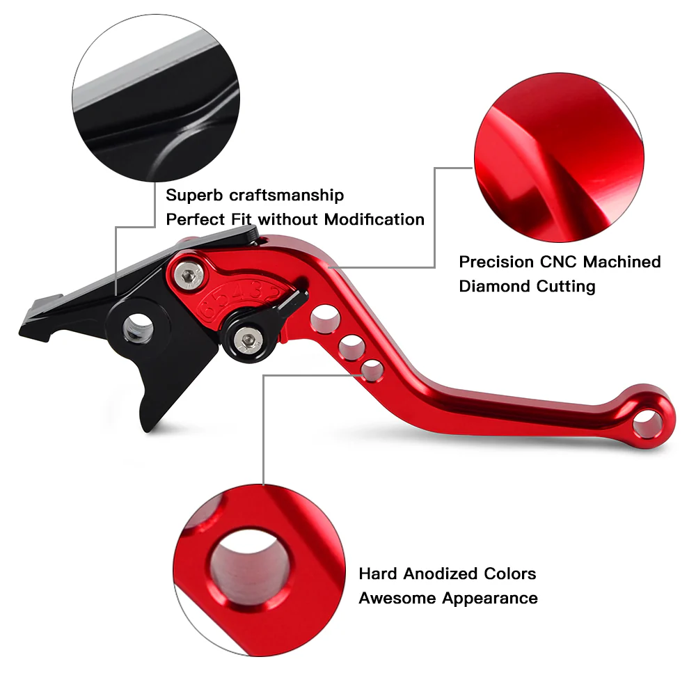 Adjustable Short Brake Clutch Levers For Honda CBR900RR VTX1300 CBR600 - Image 5