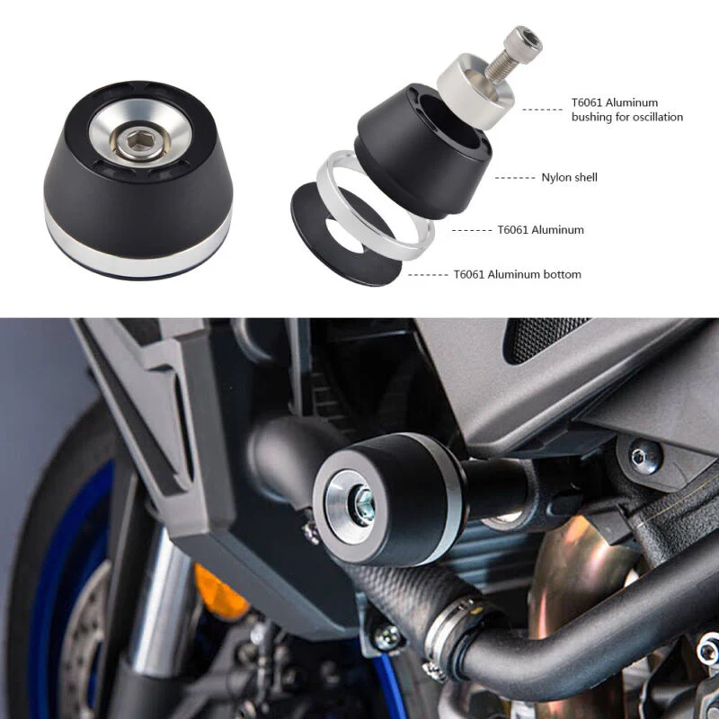 NICECNC Frame Slider Guard Crash Pad Protector for Yamaha XSR Tracer 900 2014-17 - Image 3