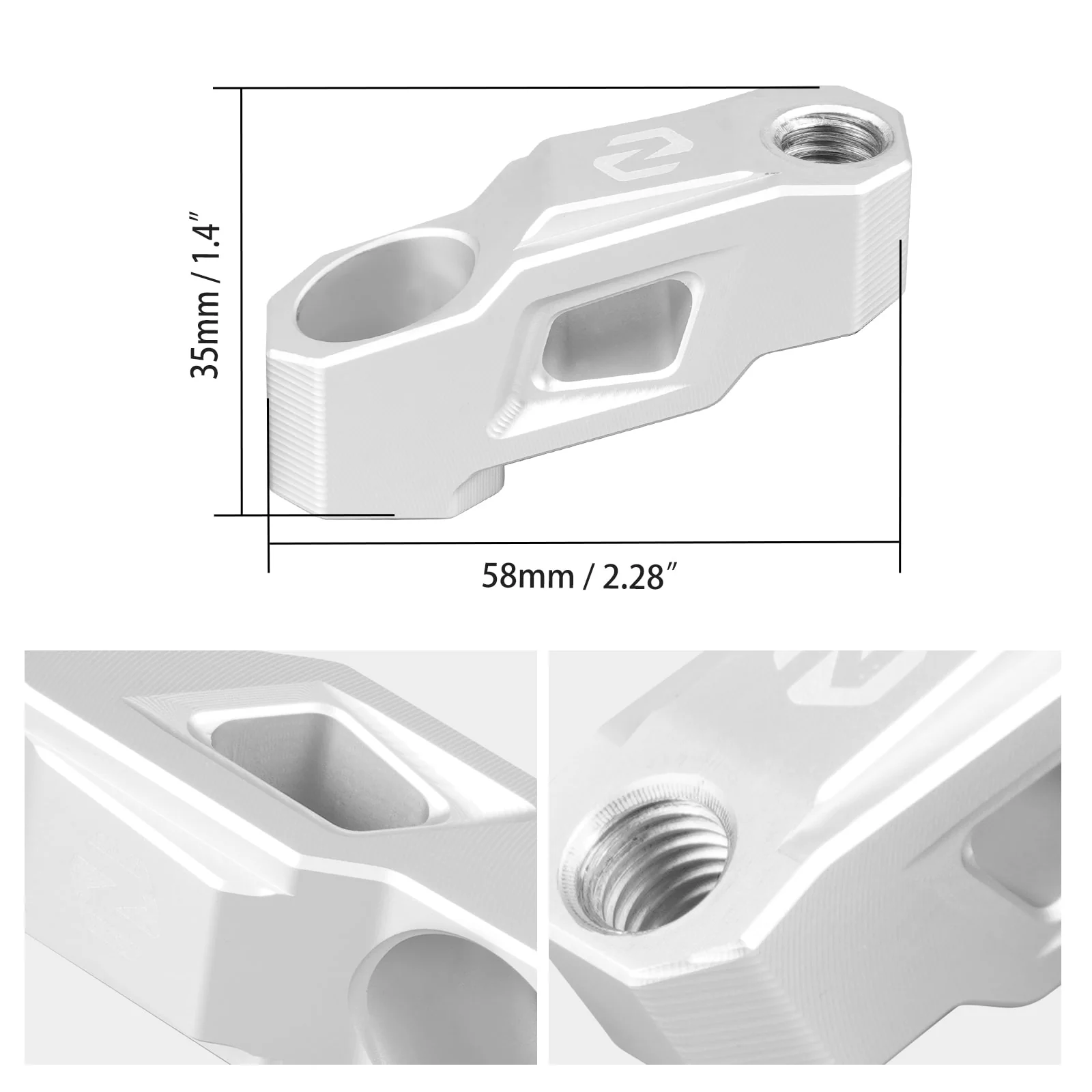 40mm Mirror Extender Riser For BMW R1250GS 19-23 R1200GS 13-18 - Image 12