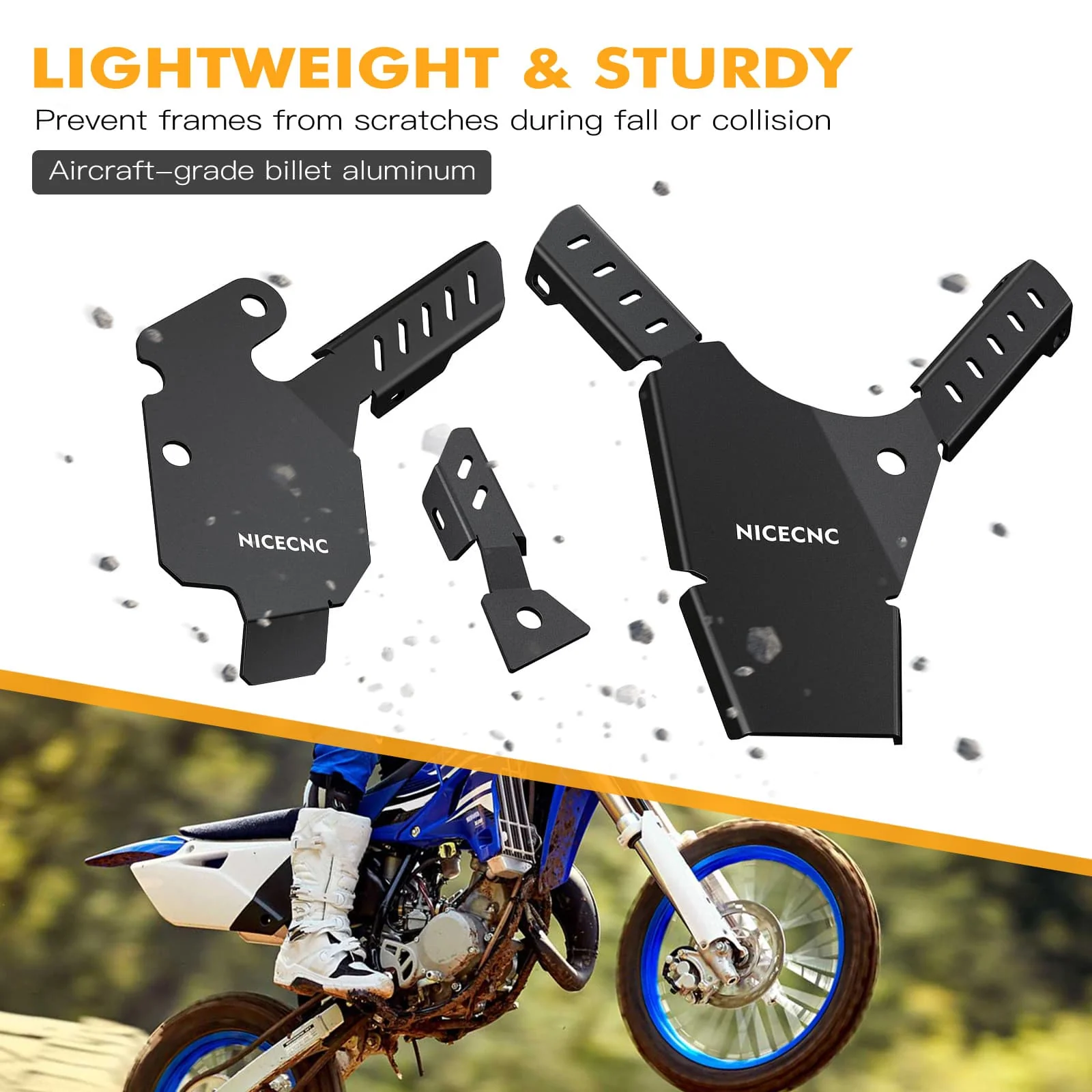 NICECNC Motorcycle Frame Guard Covers For Yamaha YZ85 2002-2021 - Image 5