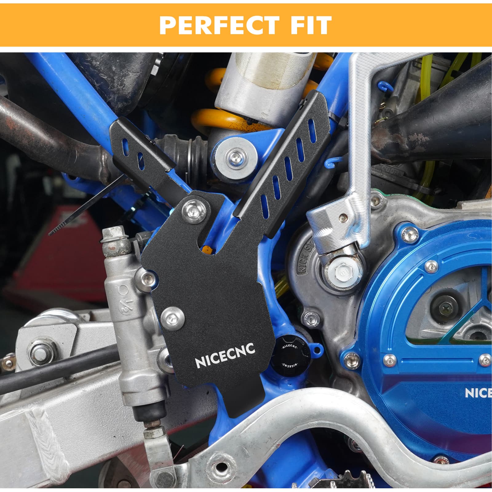 NICECNC Motorcycle Frame Guard Covers For Yamaha YZ85 2002-2021 - Image 8