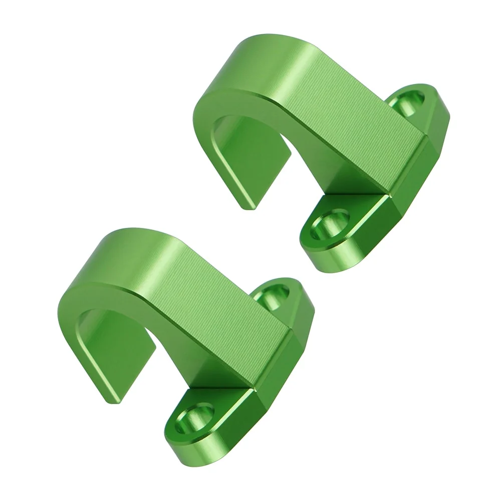 Kawasaki Rear Brake Line Hose Clamp Guide 2PCS - Image 3