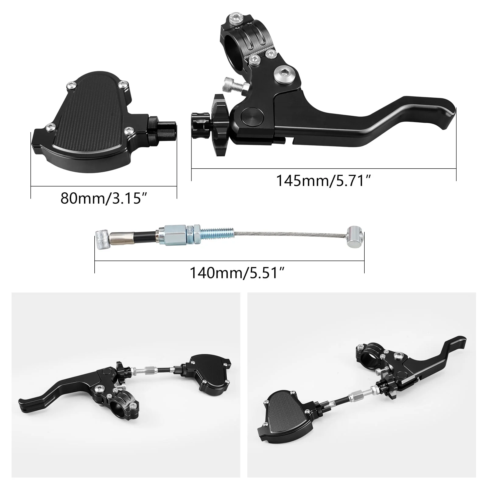 Stunt Clutch Lever Easy Pull Cable System for Dirt Bikes - Image 13
