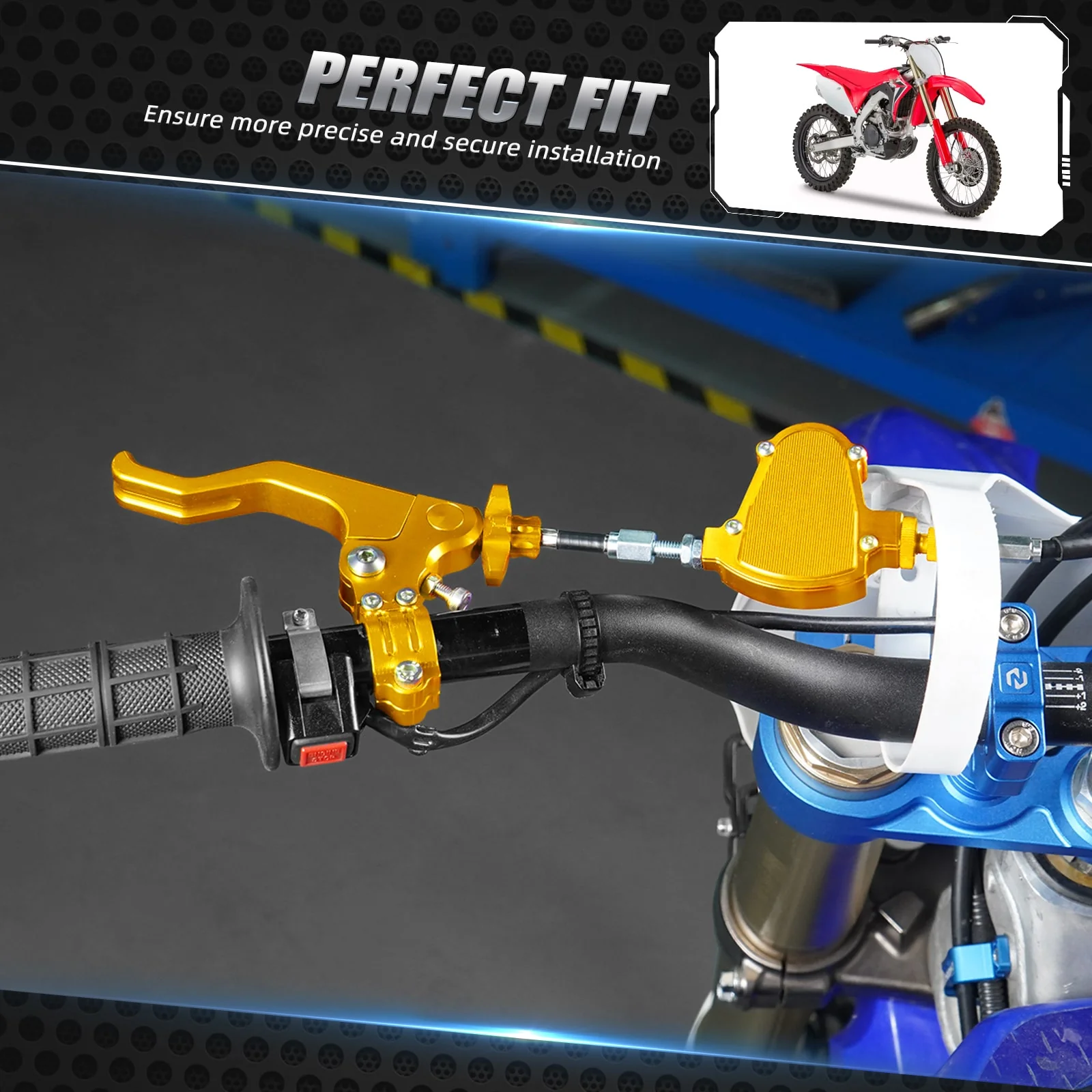 Stunt Clutch Lever Easy Pull Cable System for Dirt Bikes - Image 3