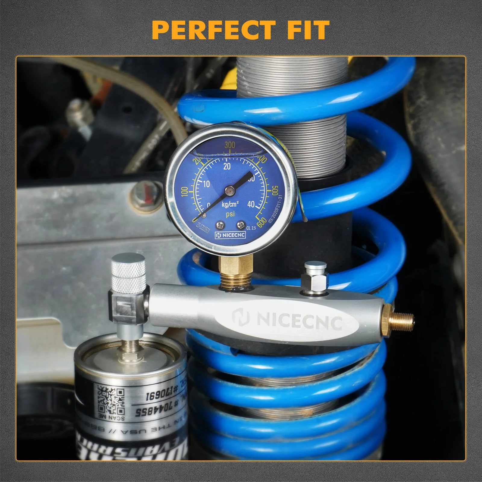 600PSI Regulator Kit No Loss Chuck Nitrogen Filling Tool For Schrader Valve Shock Off-Road Bikes, ATVs, UTVs - Image 10