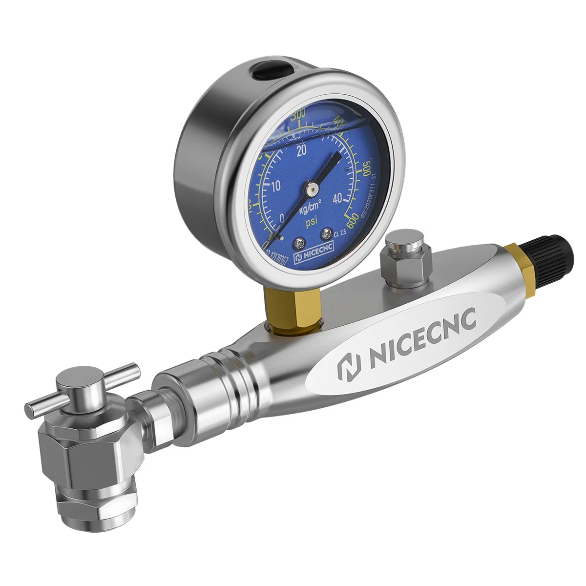 600PSI Regulator Kit No Loss Chuck Nitrogen Filling Tool For Schrader Valve Shock Off-Road Bikes, ATVs, UTVs - Image 3