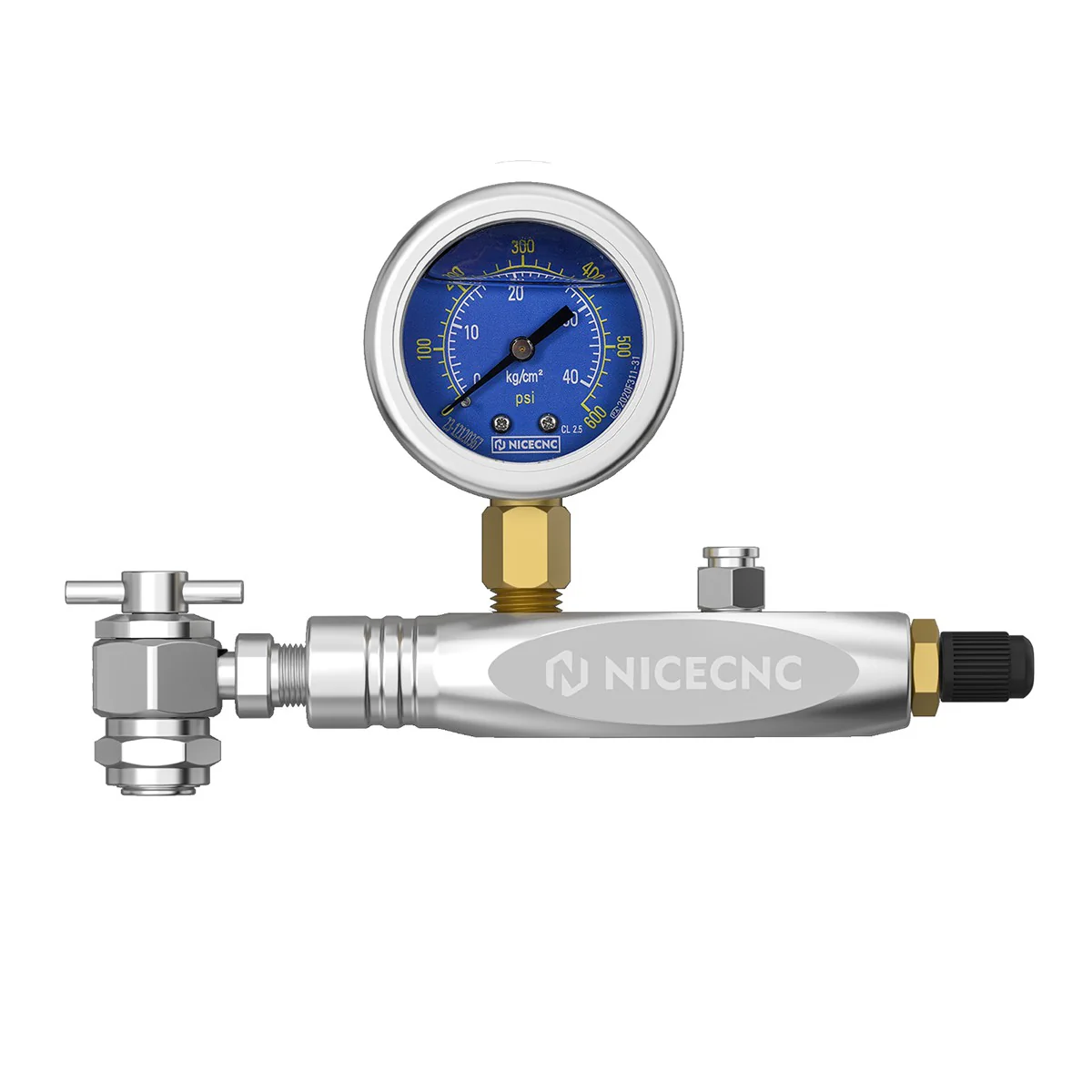 600PSI Regulator Kit No Loss Chuck Nitrogen Filling Tool For Schrader Valve Shock Off-Road Bikes, ATVs, UTVs - Image 6