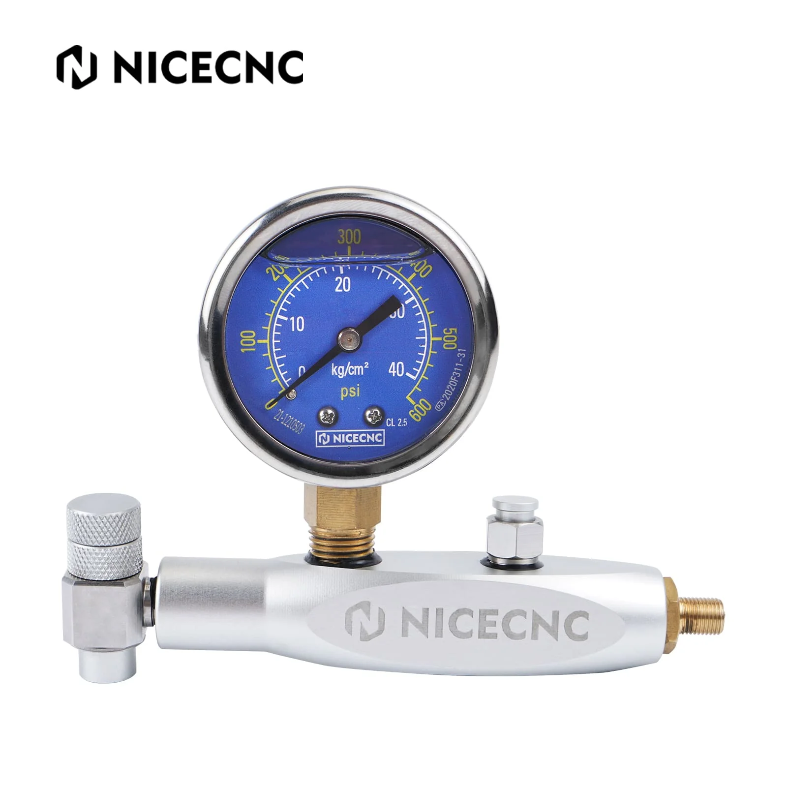600PSI Regulator Kit No Loss Chuck Nitrogen Filling Tool For Schrader Valve Shock Off-Road Bikes, ATVs, UTVs - Image 8