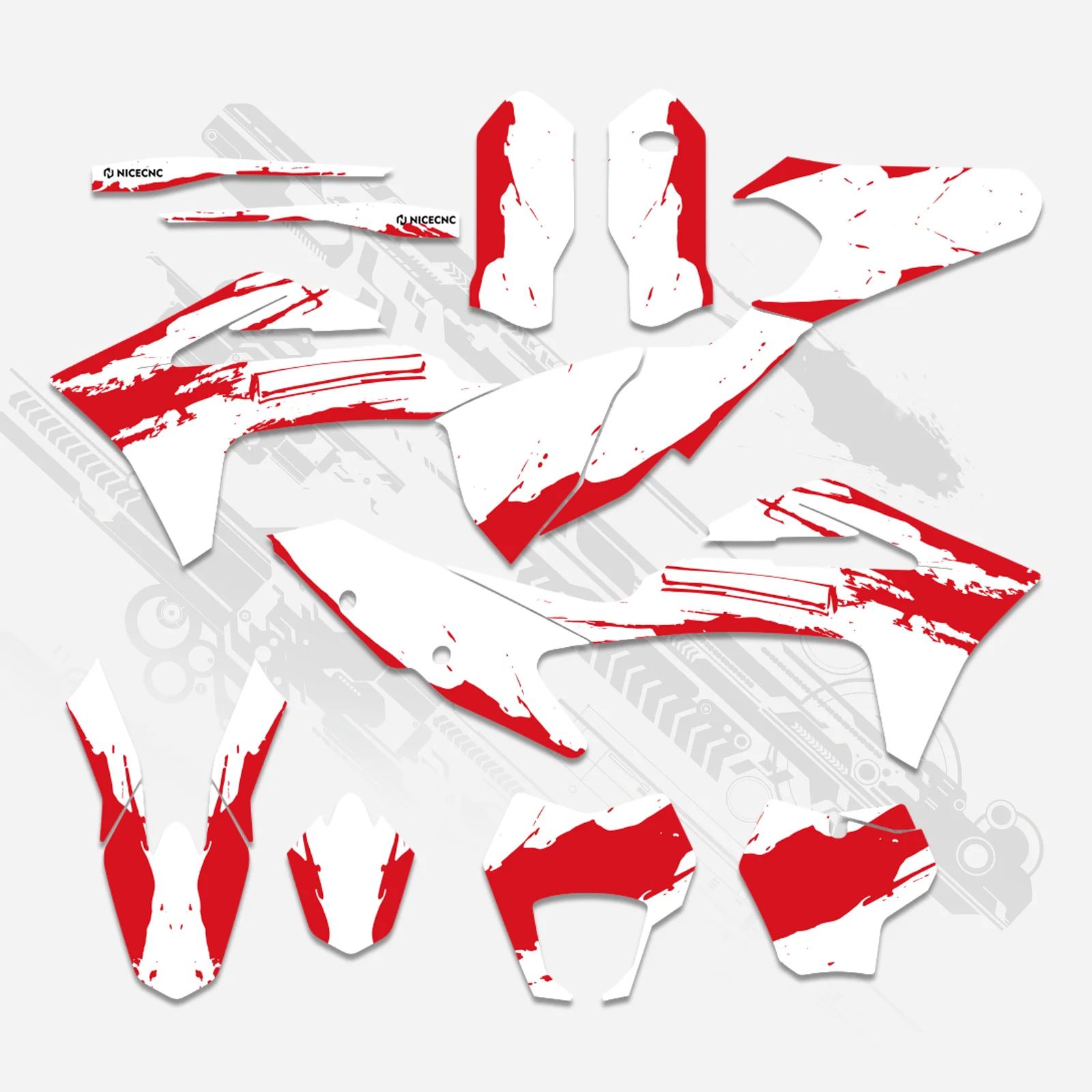 Off-Road Bike Full Graphics Decals Stickers Kit For GAS GAS EC Enduro 2021-2023 - Image 2