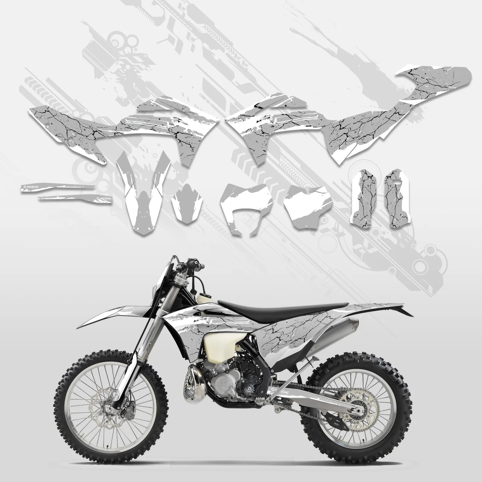 Off-Road Bike Full Graphics Decals Stickers Kit For GAS GAS EC Enduro 2021-2023 - Image 5