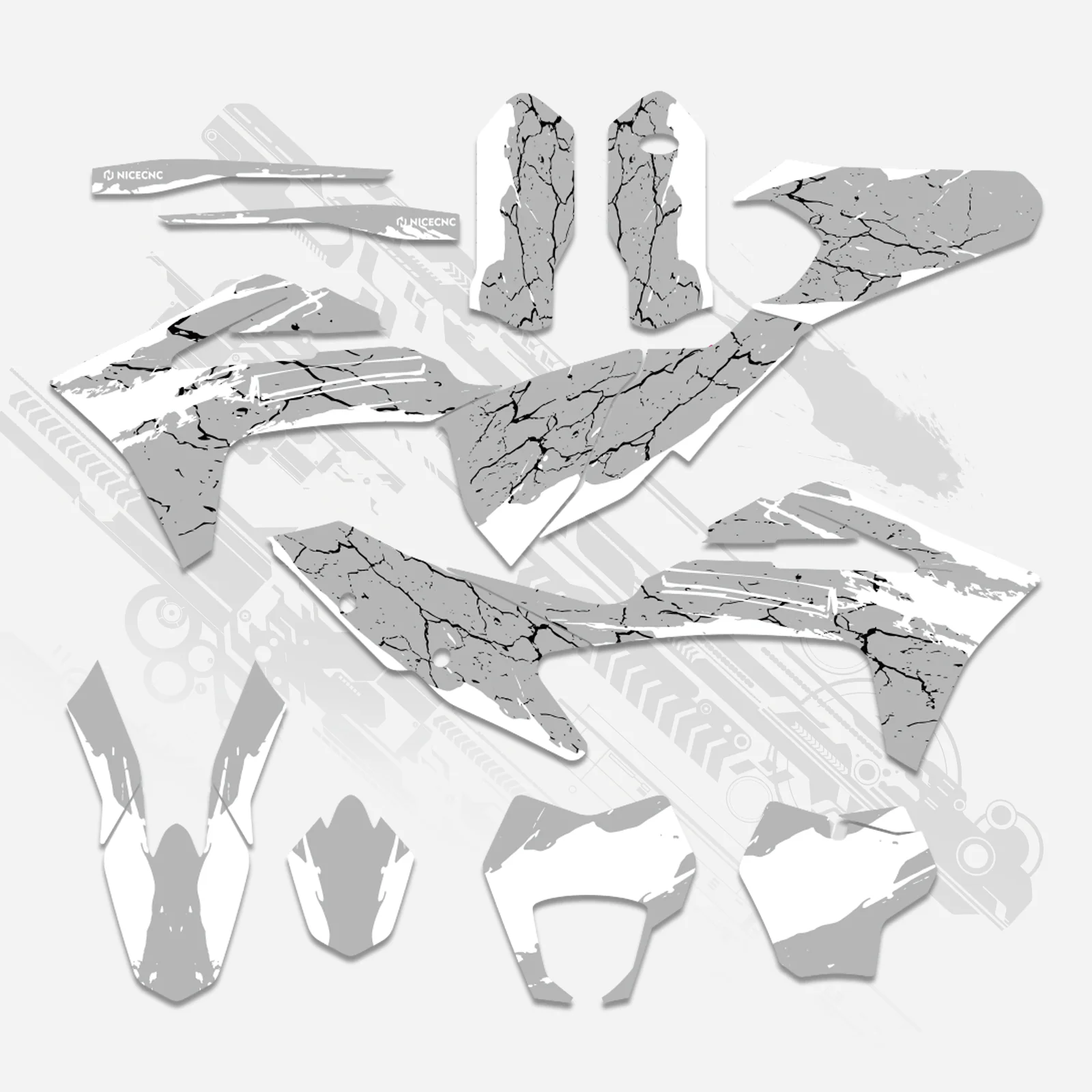 Off-Road Bike Full Graphics Decals Stickers Kit For GAS GAS EC Enduro 2021-2023 - Image 6