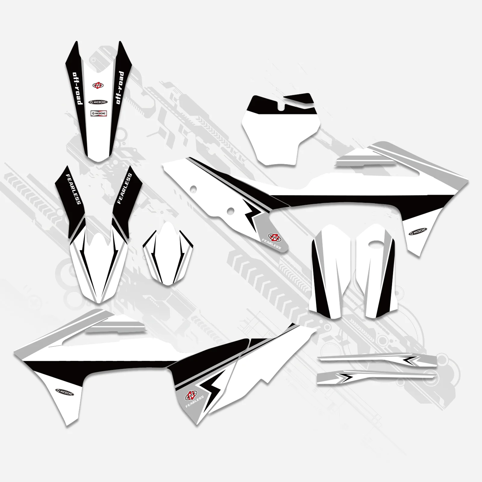 Off-Road Bike Full Graphics Decals Stickers Kit For GAS GAS MC Motocross 2021-2023 - Image 5