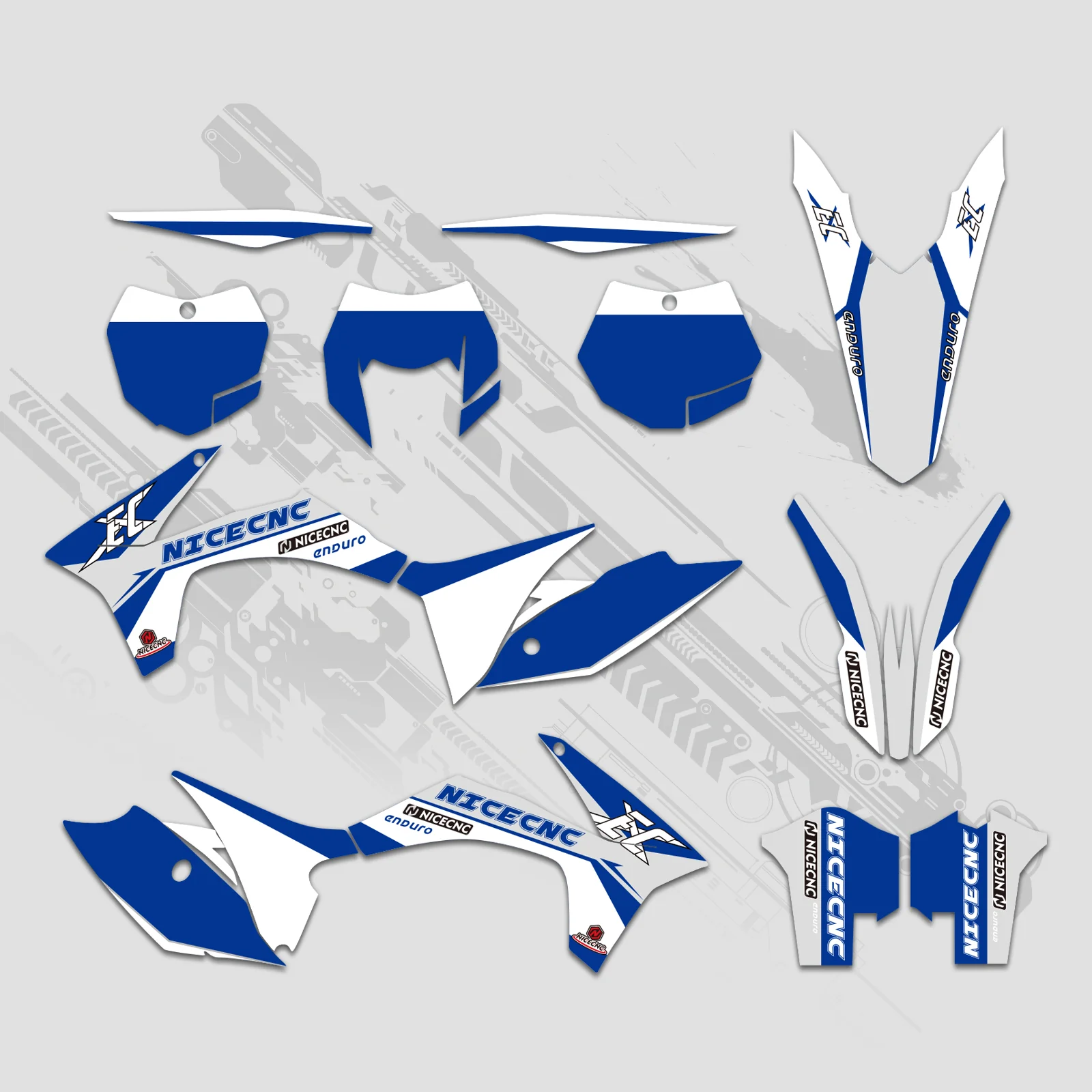 Off-Road Bike Full Graphics Decals Stickers Kit For KTM EXC 2012-2013 XC 2011 - Image 5